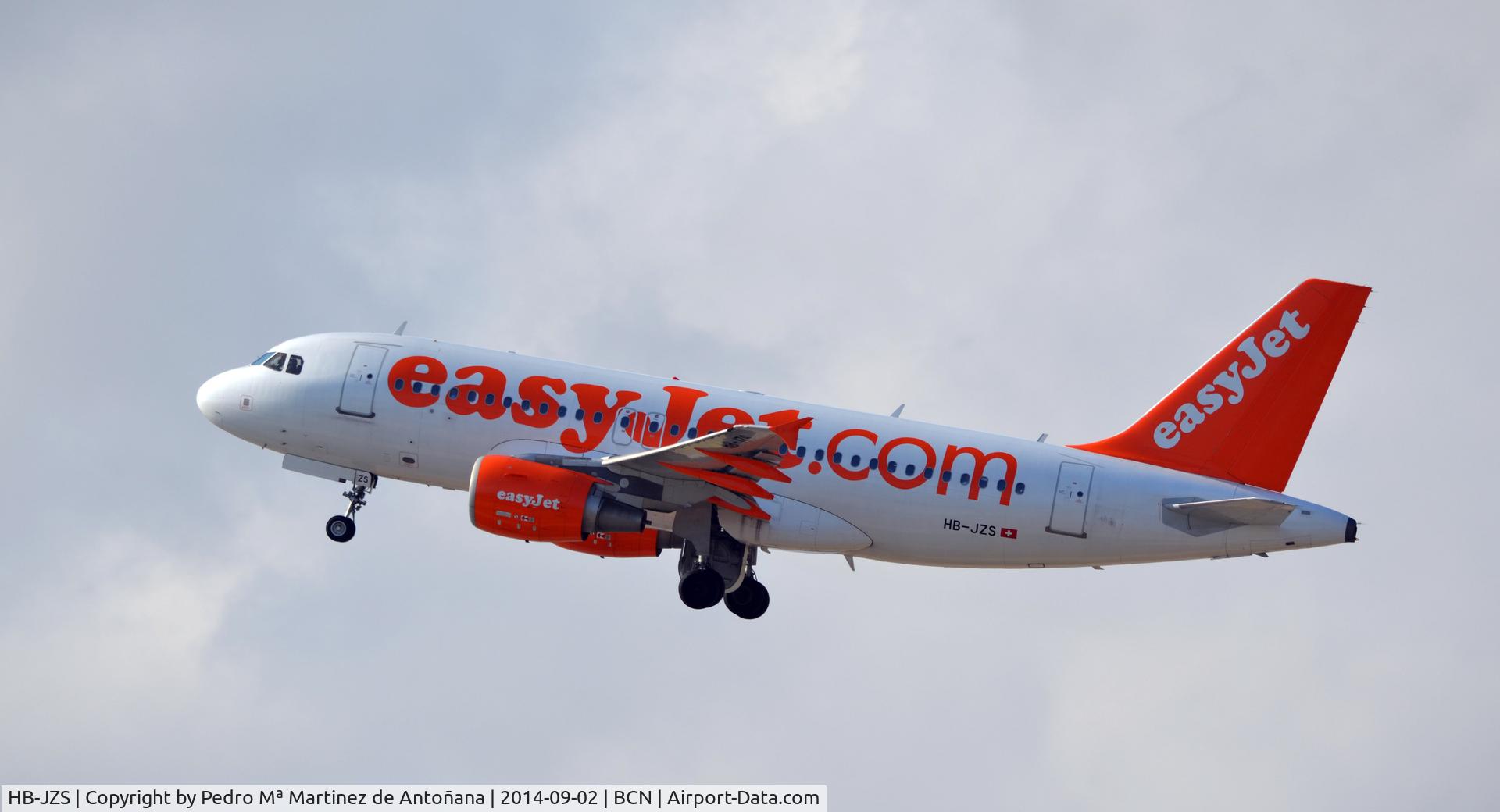 HB-JZS, 2007 Airbus A319-111 C/N 3084, El Prat - Barcelona