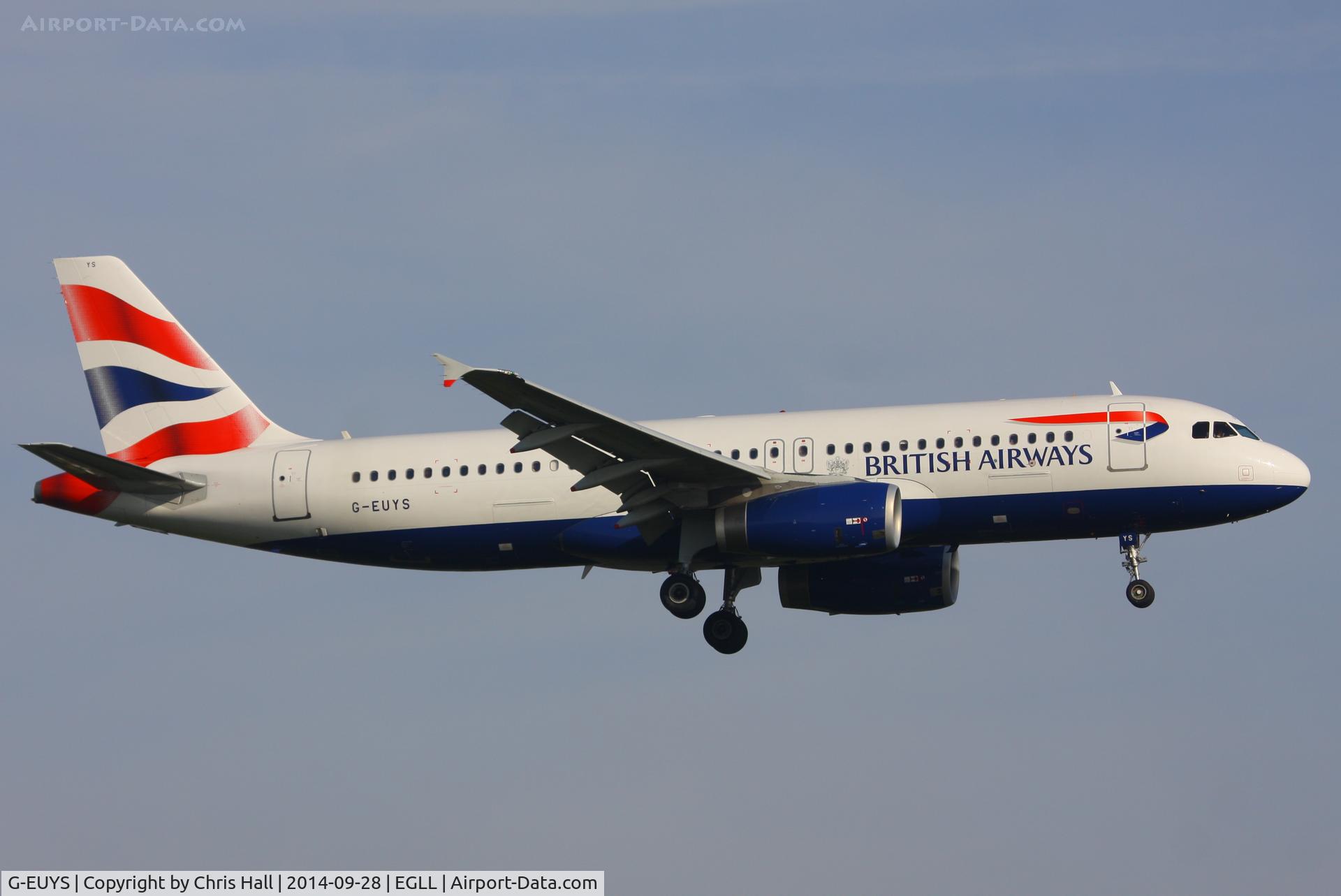 G-EUYS, 2013 Airbus A320-232 C/N 5948, British Airways