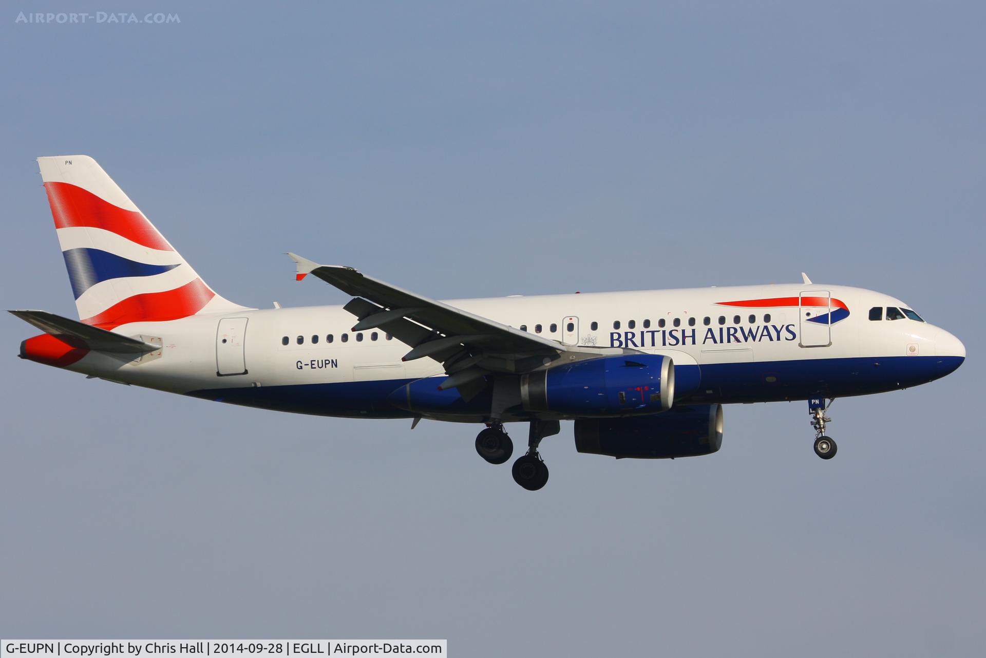 G-EUPN, 2000 Airbus A319-131 C/N 1261, British Airways