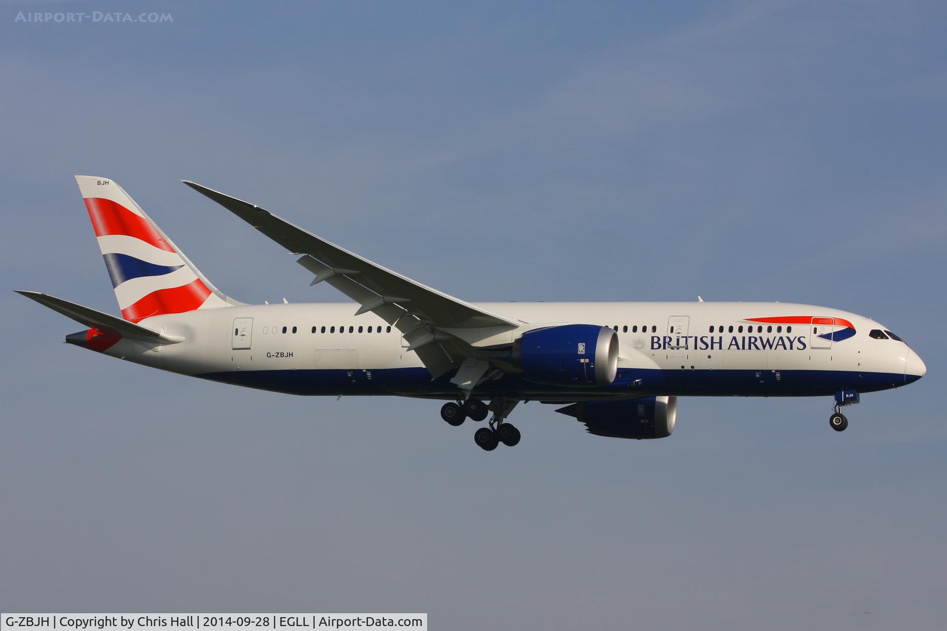 G-ZBJH, 2014 Boeing 787-8 Dreamliner C/N 38615, British Airways