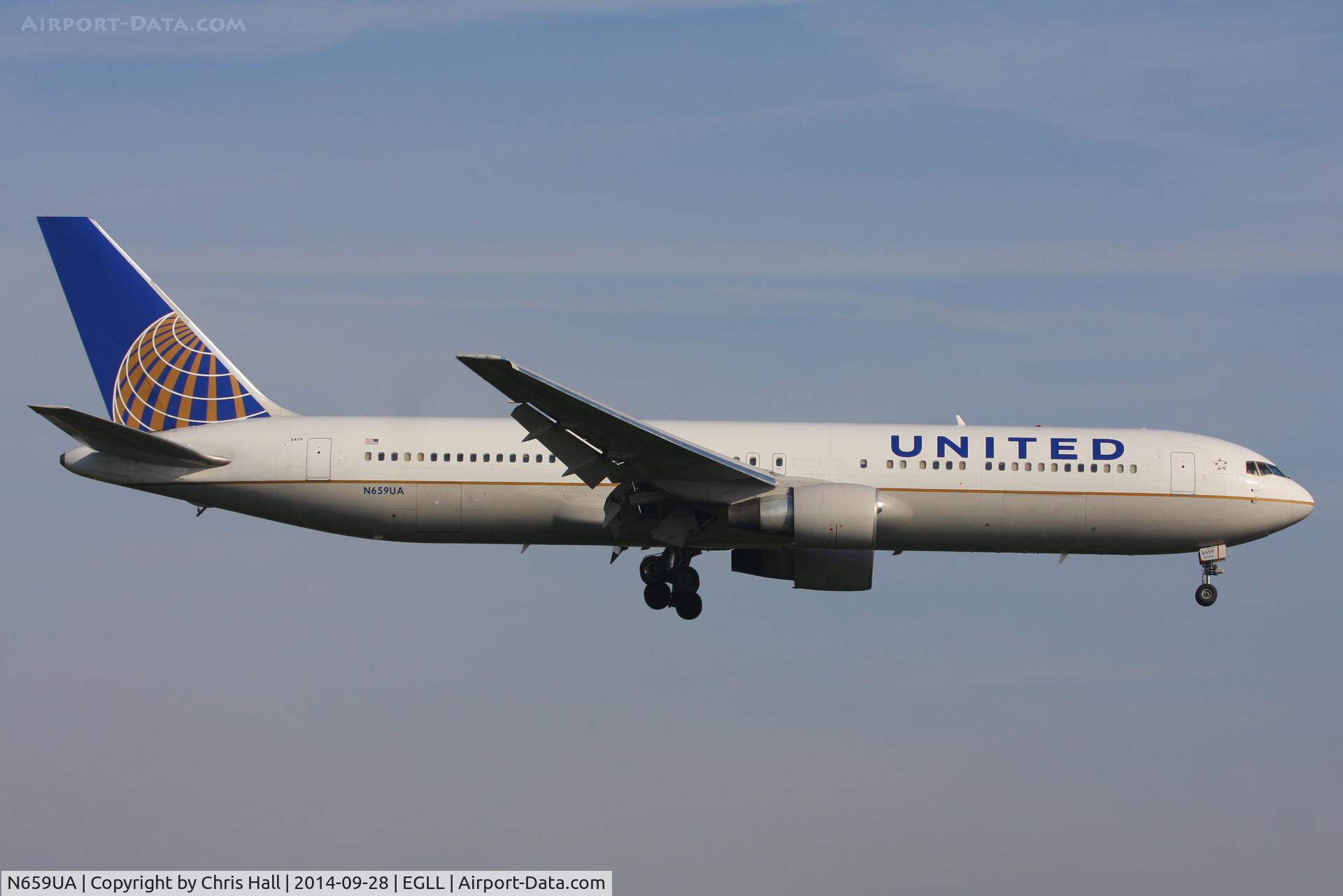 N659UA, 1993 Boeing 767-322 C/N 27114, United