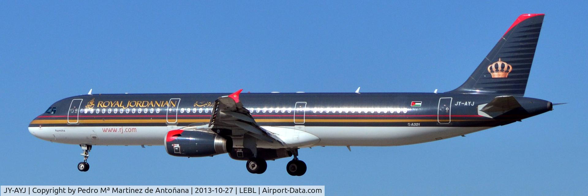 JY-AYJ, 2008 Airbus A321-231 C/N 3458, El Prat - Barcelona