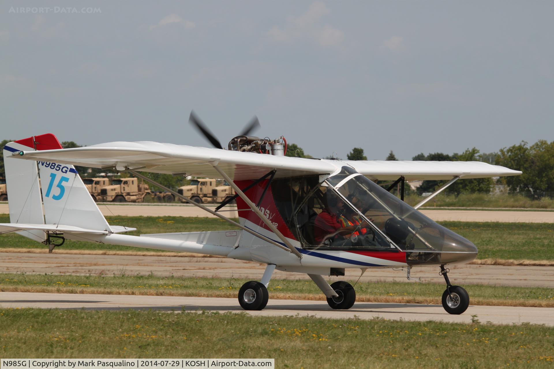 N985G, 2000 Rans S-12 Airaile C/N 0295560, Rans S-12