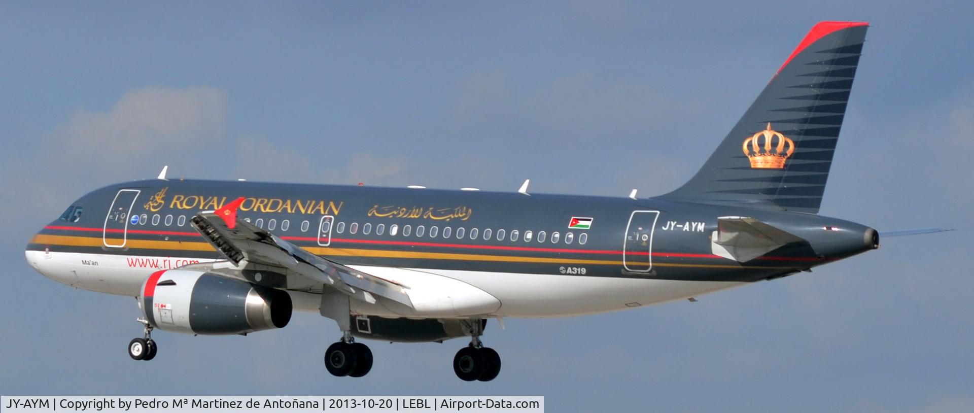 JY-AYM, 2008 Airbus A319-132 C/N 3685, El Prat - Barcelona