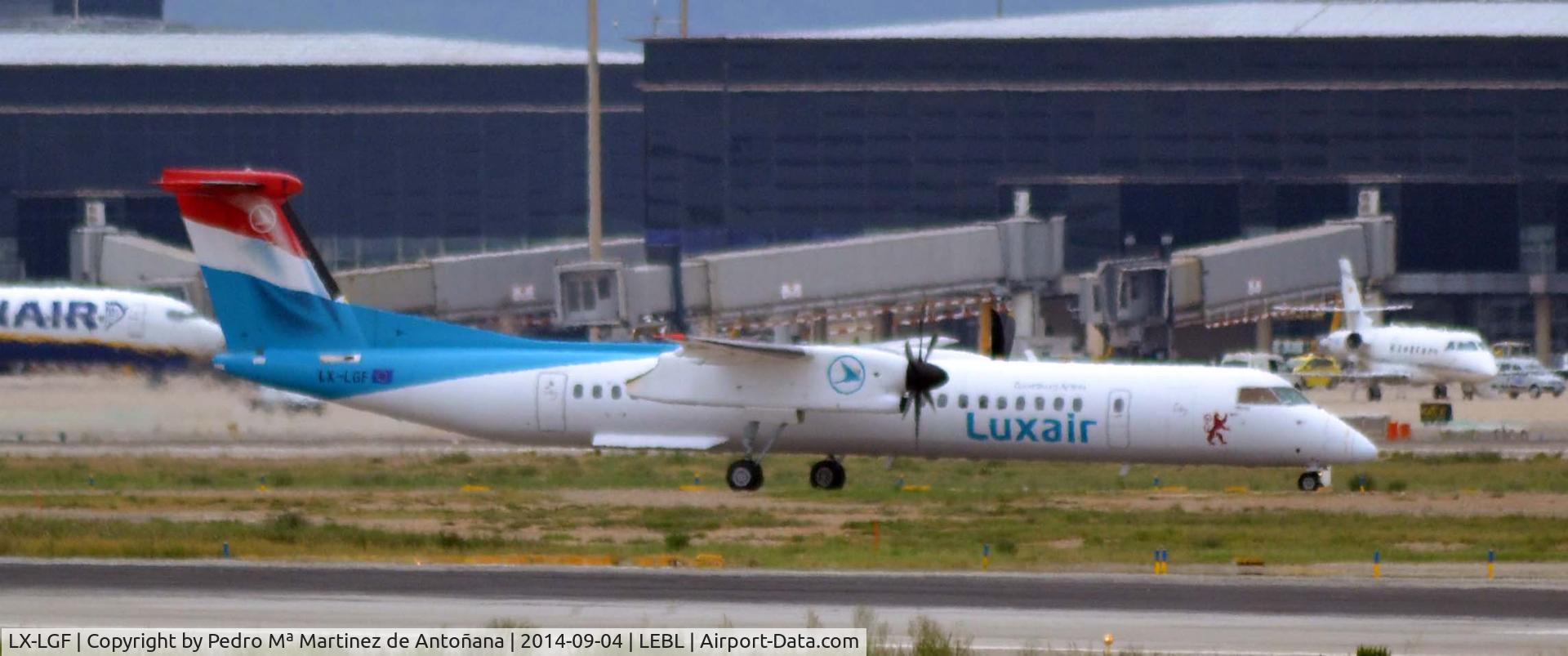 LX-LGF, 2011 De Havilland Canada DHC-8-402Q Dash 8 C/N 4349, El Prat - Barcelona