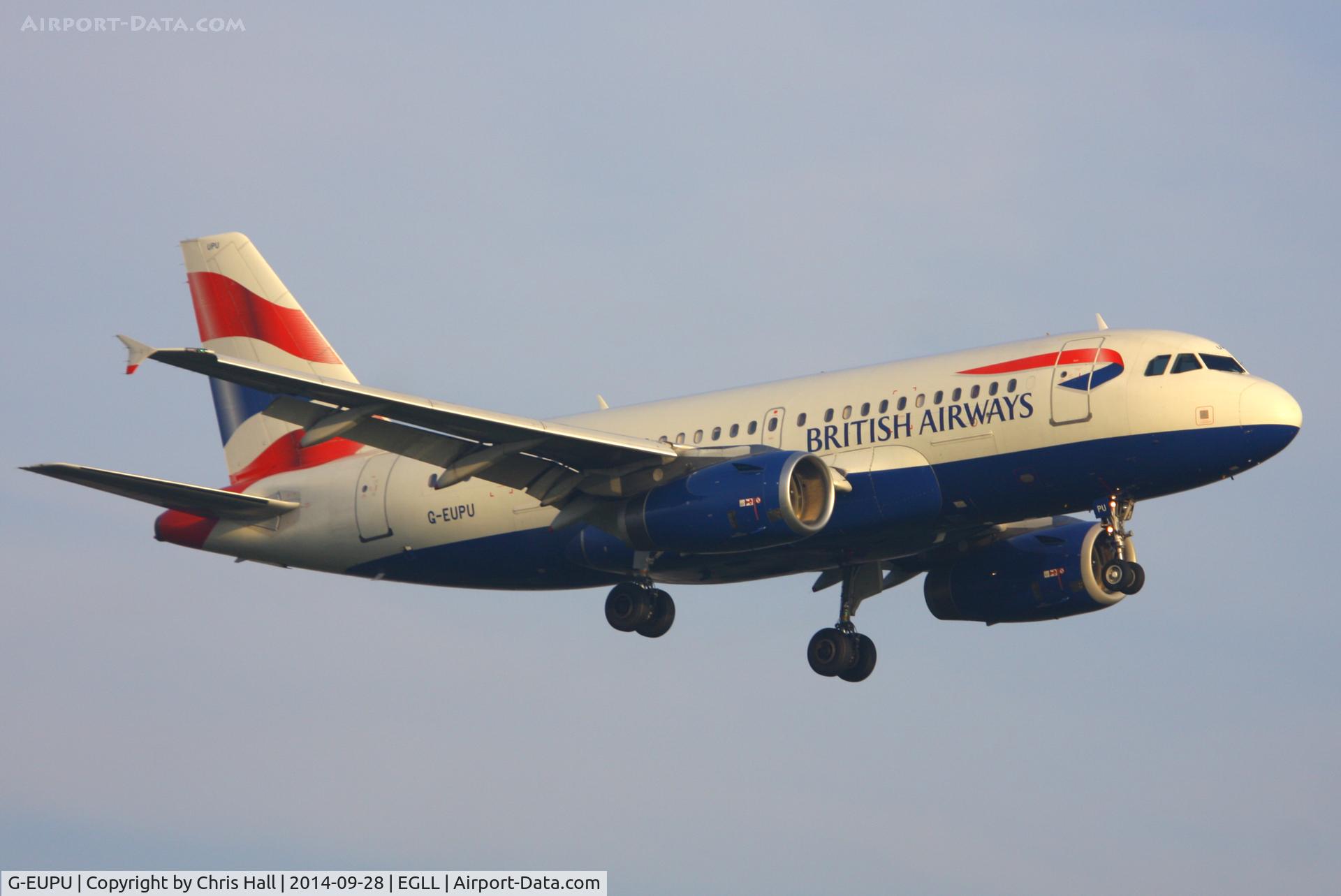 G-EUPU, 2000 Airbus A319-131 C/N 1384, British Airways