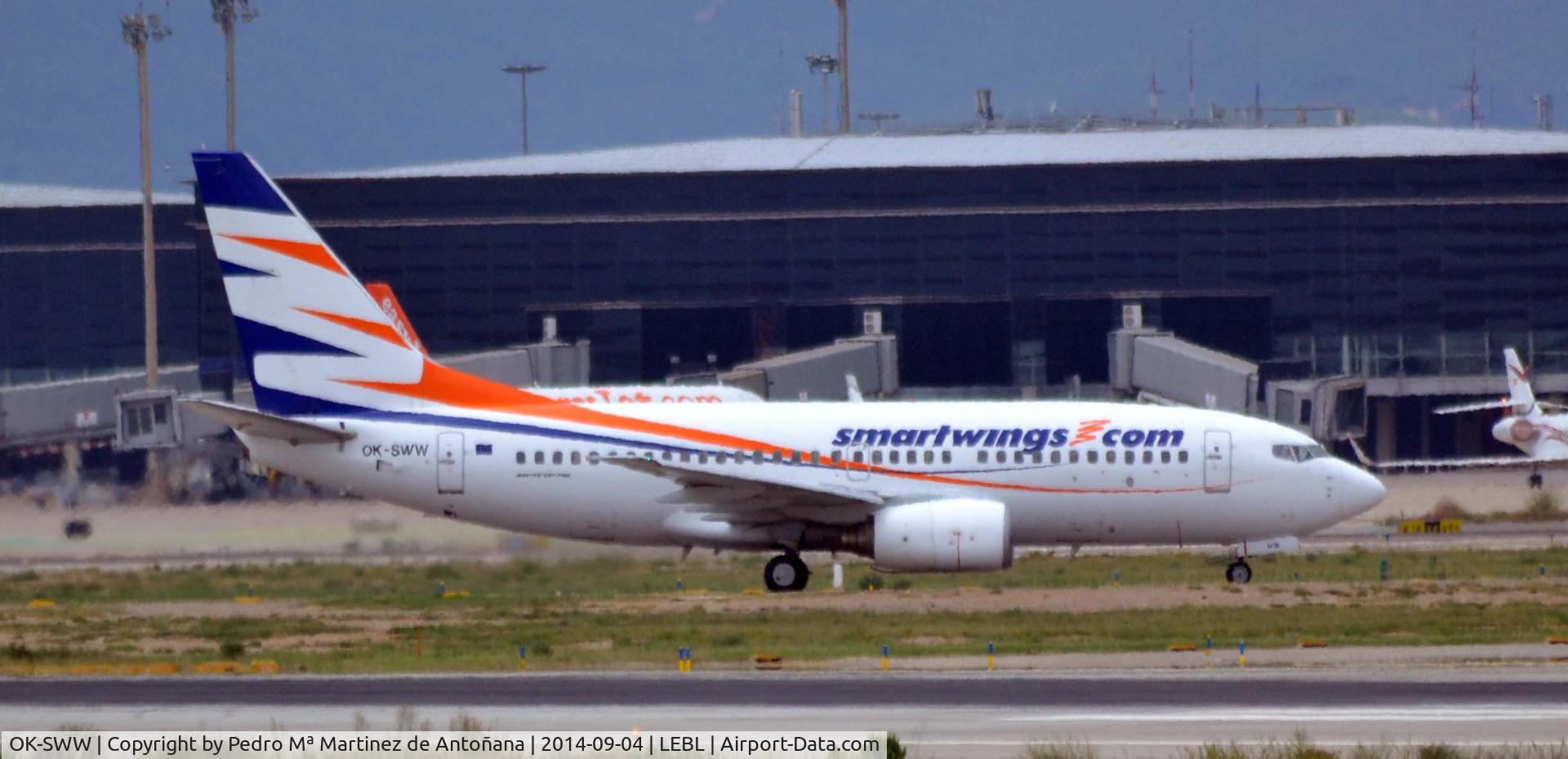 OK-SWW, 2003 Boeing 737-7Q8 C/N 28254, El Prat - Barcelona