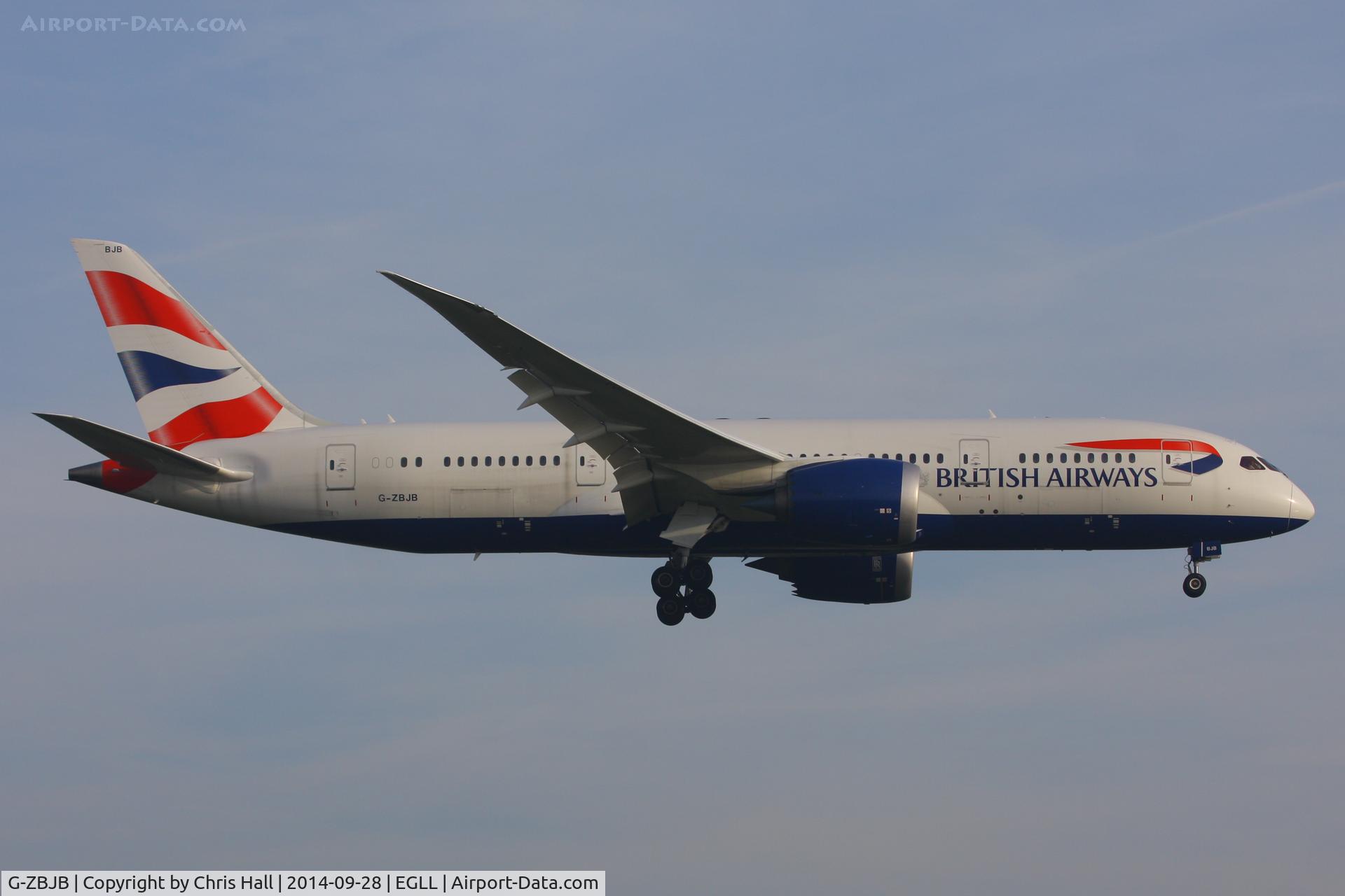 G-ZBJB, 2013 Boeing 787-8 Dreamliner C/N 38610, British Airways
