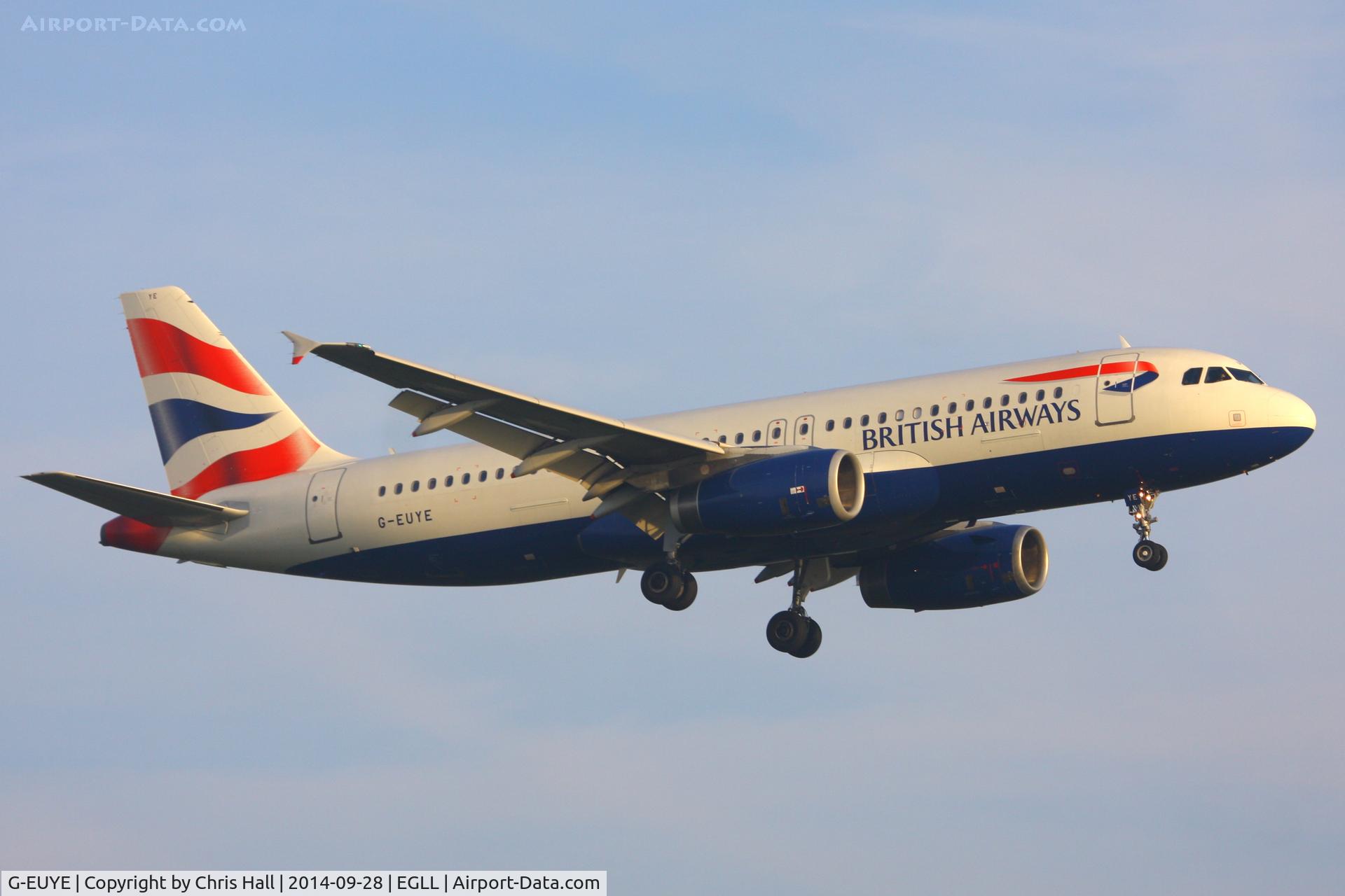 G-EUYE, 2009 Airbus A320-232 C/N 3912, British Airways
