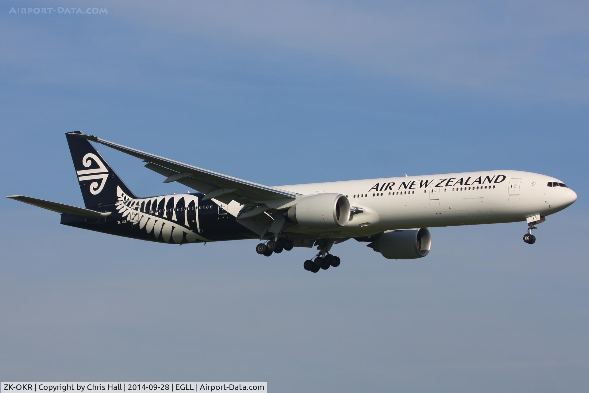 ZK-OKR, 2014 Boeing 777-306/ER C/N 44546, Air New Zealand