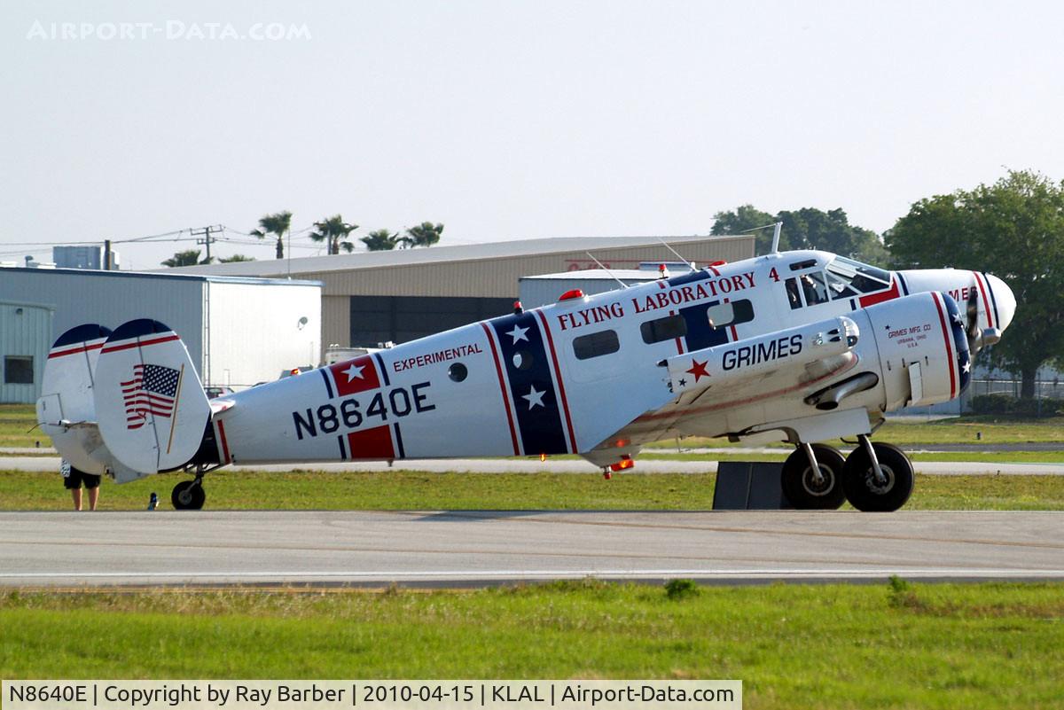 N8640E, Beech C-45H Expeditor C/N AF-510, Beech C-45H Expeditor [AF-510] (Grimes Flying Laboratory) Lakeland-Linder~N 15/04/2010