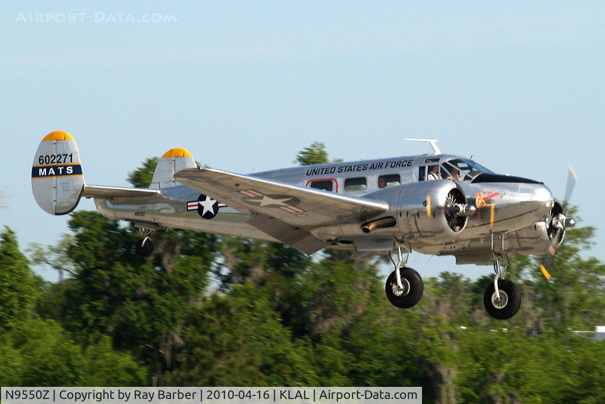 N9550Z, 1953 Beech C-45H/18S Expeditor C/N AF-586, Beech C-45H Expeditor [AF-586] Lakeland-Linder~N 16/04/2010
