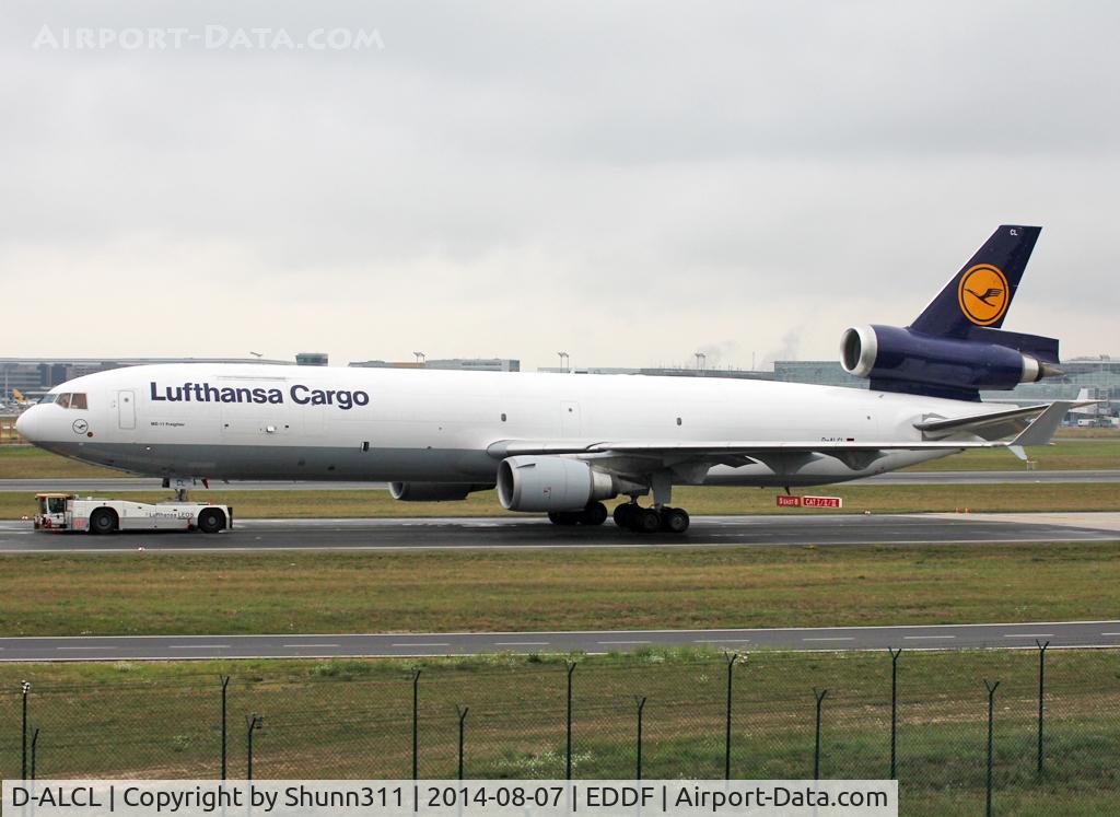 D-ALCL, 2000 McDonnell Douglas MD-11F C/N 48804, Trackted to the Lufthansa Cargo area...