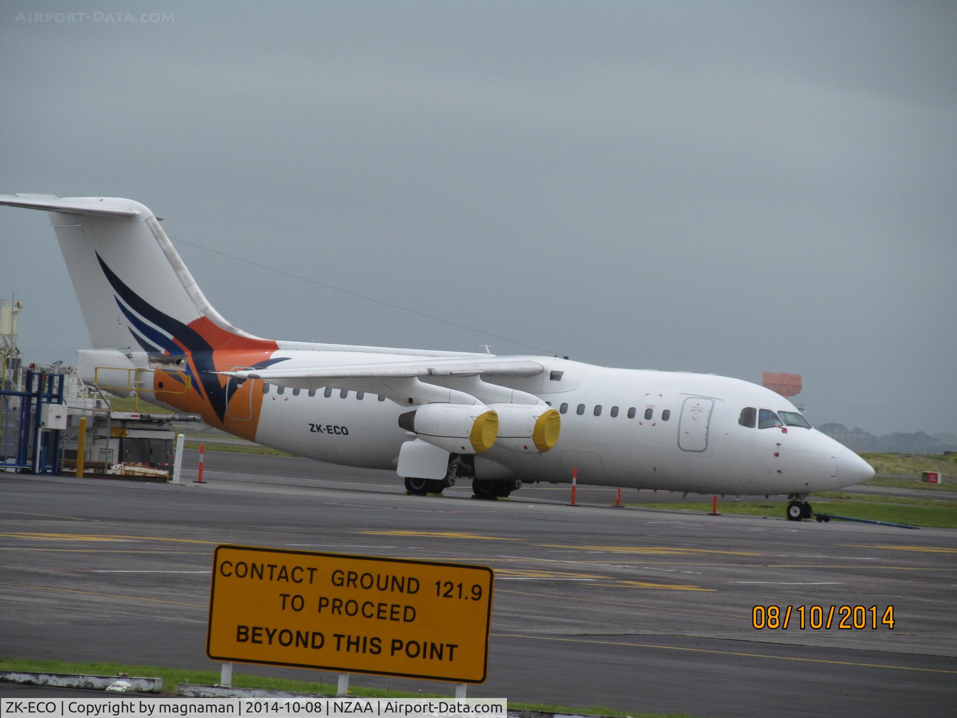 ZK-ECO, 1989 British Aerospace BAe.146-200 C/N E2130, back from spell based in Oz.