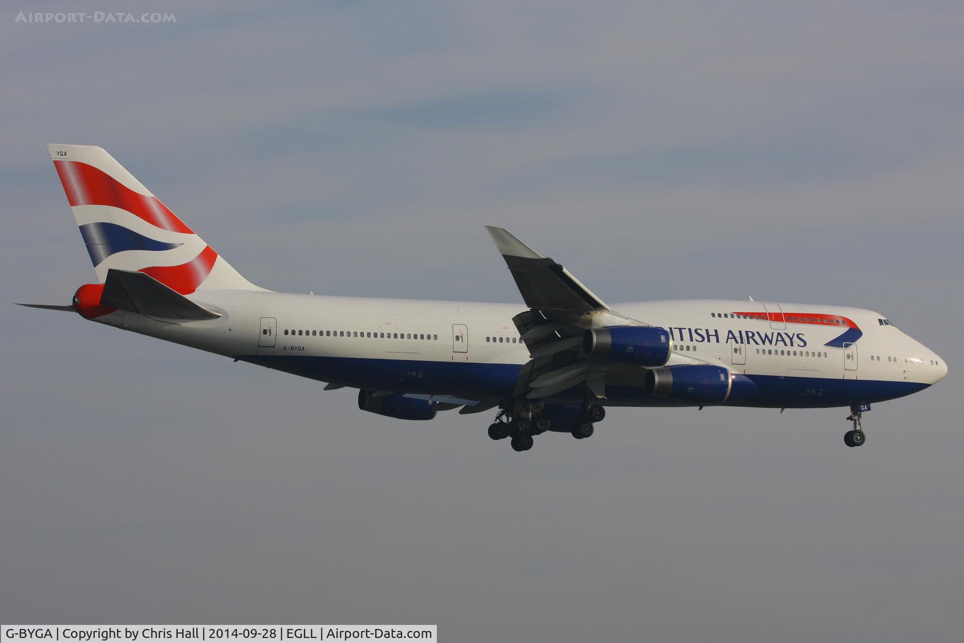G-BYGA, 1998 Boeing 747-436 C/N 28855, British Airways