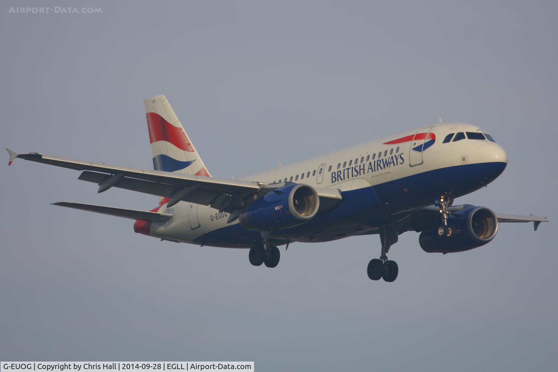 G-EUOG, 2001 Airbus A319-131 C/N 1594, British Airways