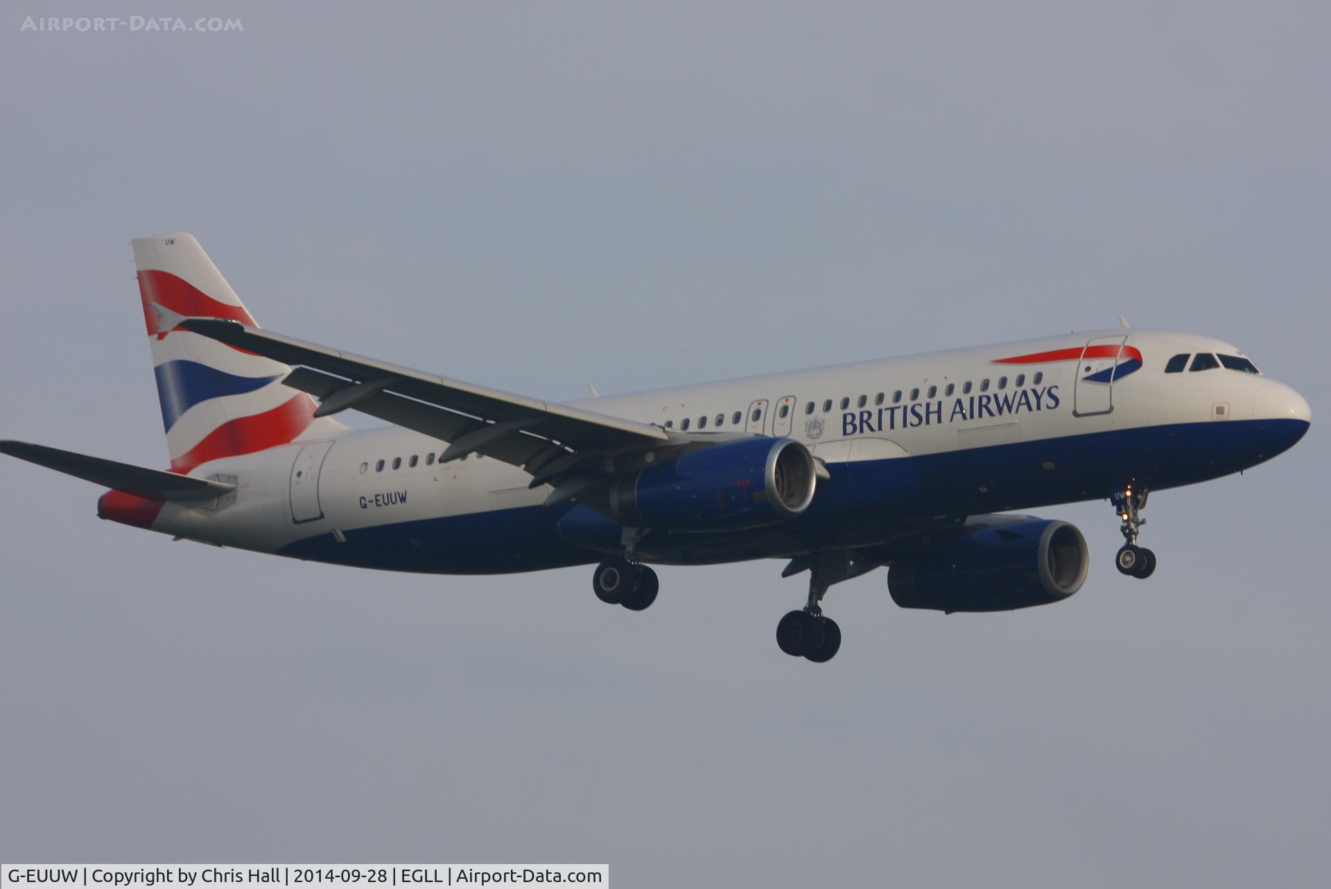 G-EUUW, 2008 Airbus A320-232 C/N 3499, British Airways