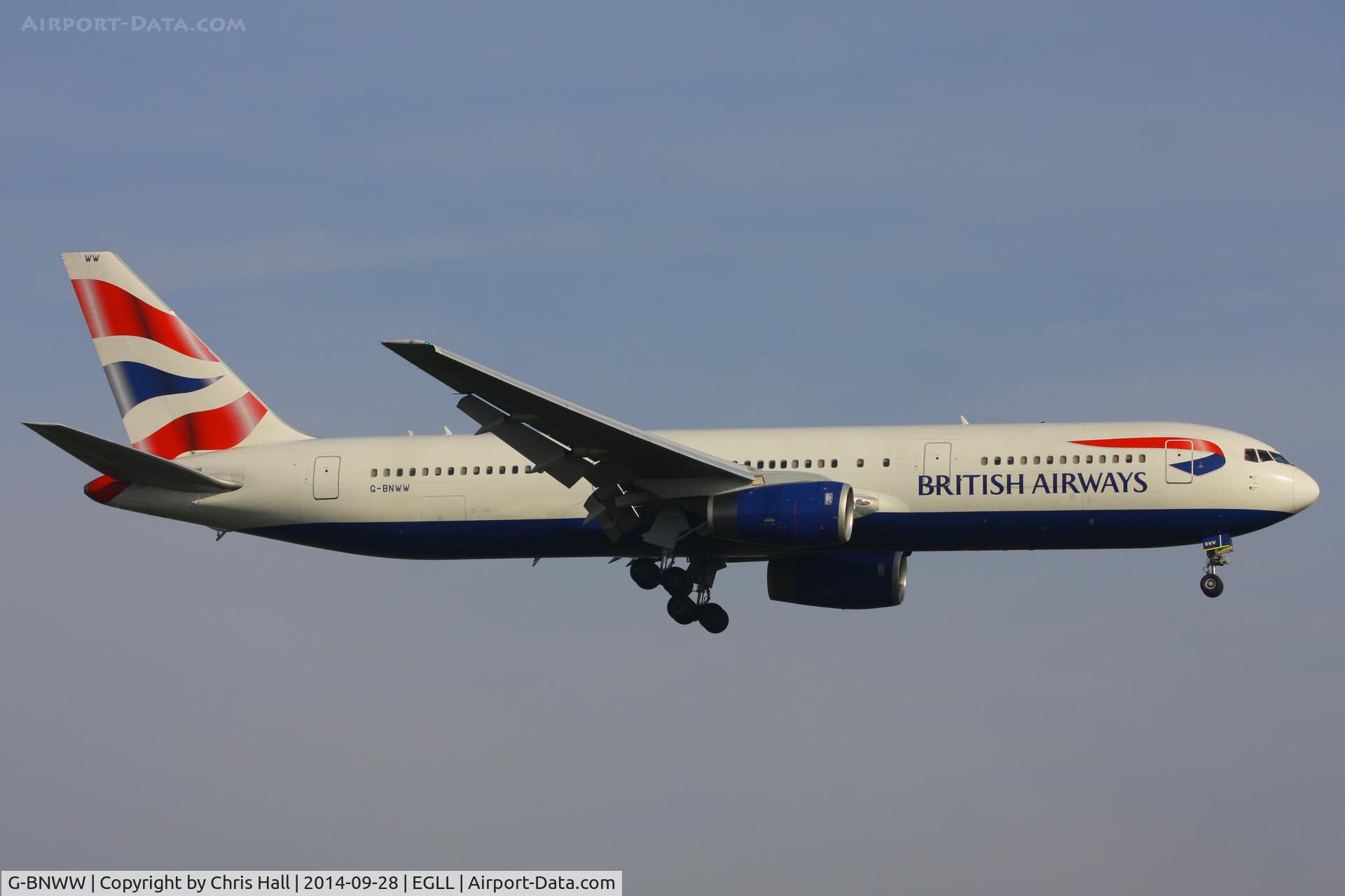 G-BNWW, 1993 Boeing 767-336/ER C/N 25831, British Airways
