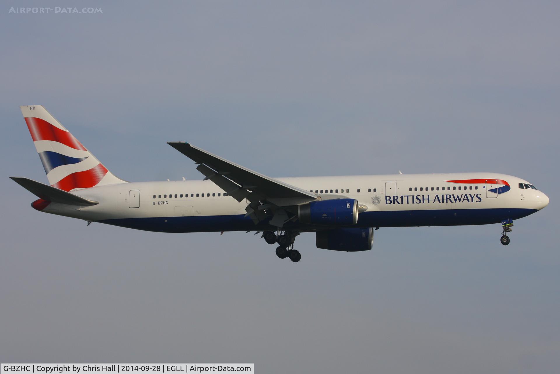 G-BZHC, 1998 Boeing 767-336 C/N 29232, British Airways