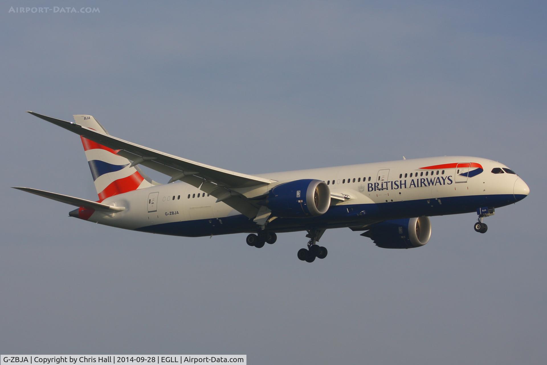 G-ZBJA, 2013 Boeing 787-8 Dreamliner C/N 38609, British Airways