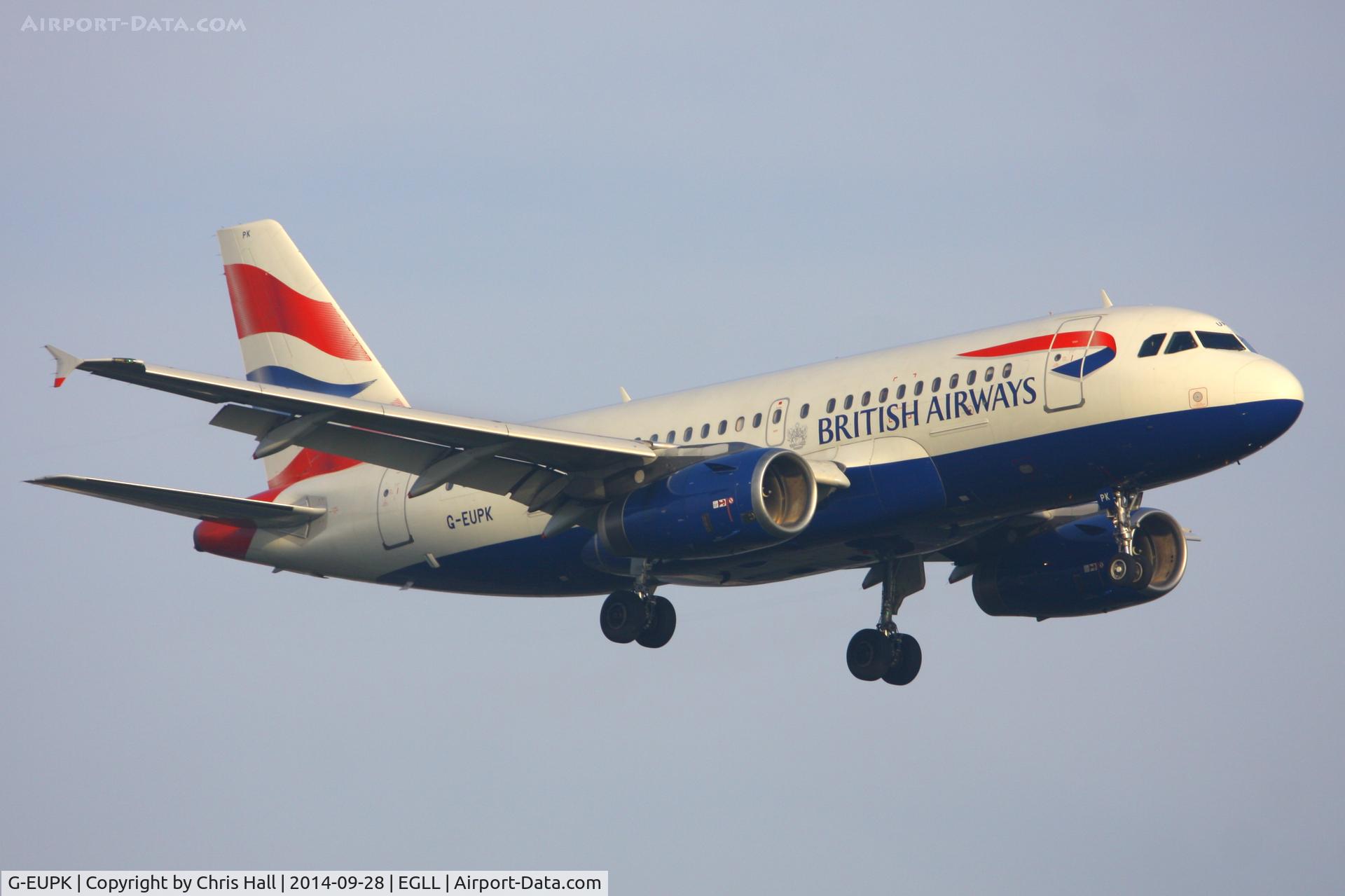 G-EUPK, 2000 Airbus A319-131 C/N 1236, British Airways