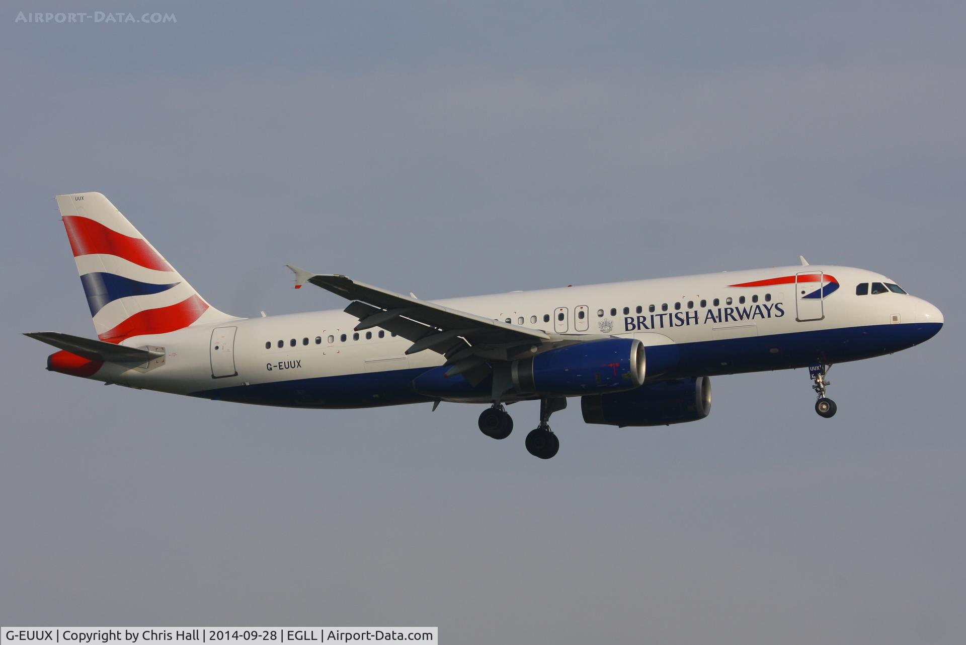 G-EUUX, 2008 Airbus A320-232 C/N 3550, British Airways