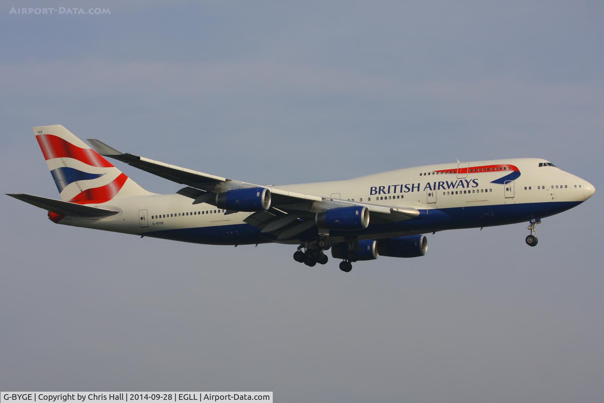G-BYGE, 1999 Boeing 747-436 C/N 28858, British Airways