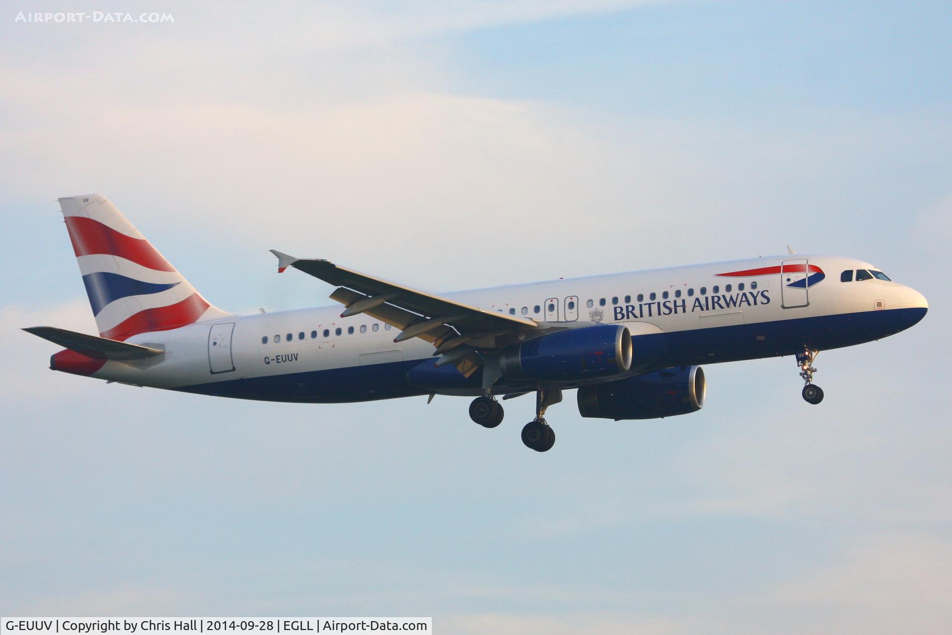 G-EUUV, 2008 Airbus A320-232 C/N 3468, British Airways
