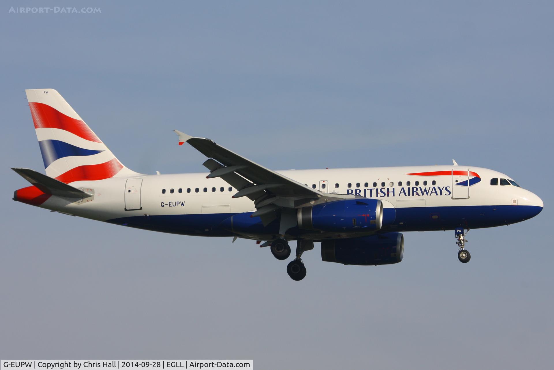 G-EUPW, 2001 Airbus A319-131 C/N 1440, British Airways