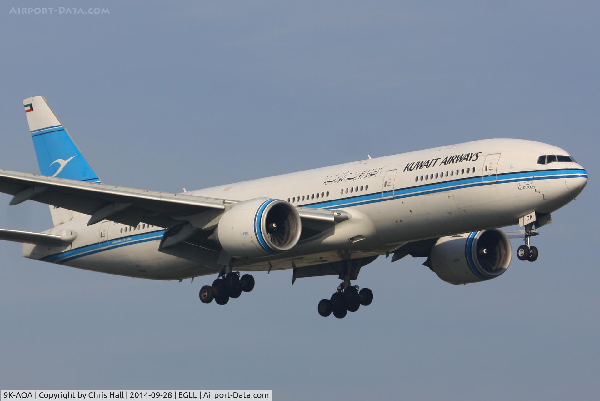 9K-AOA, 1998 Boeing 777-269/ER C/N 28743, Kuwait Airways