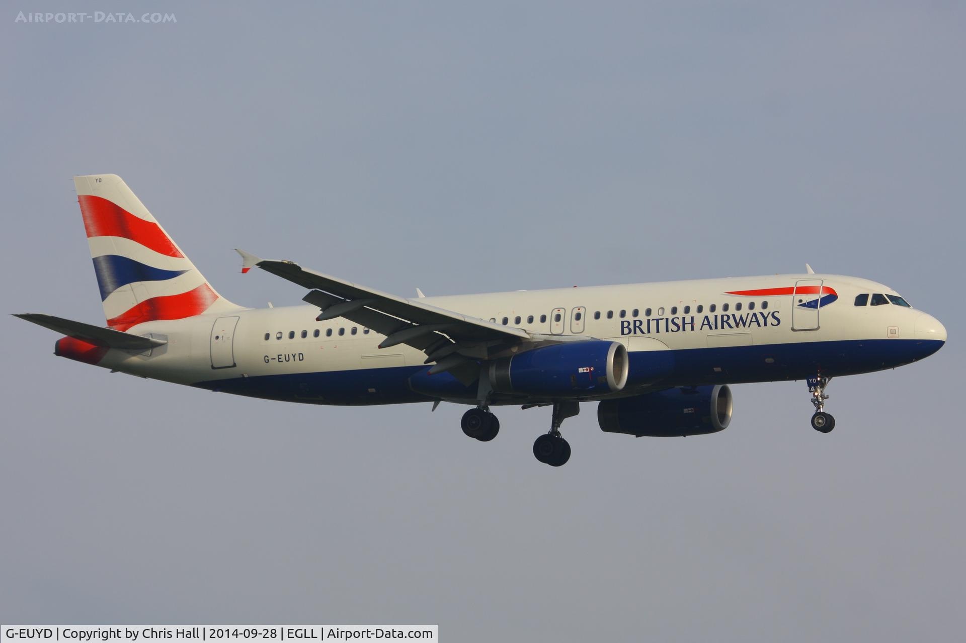 G-EUYD, 2008 Airbus A320-232 C/N 3726, British Airways