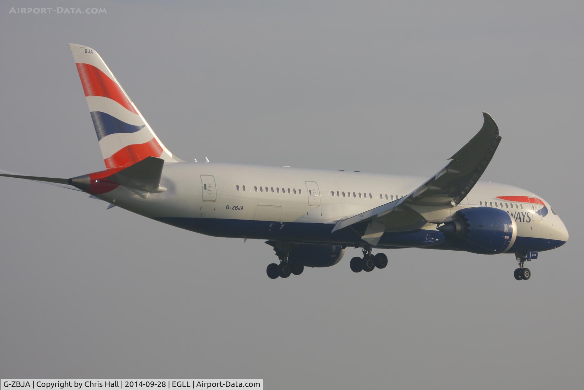 G-ZBJA, 2013 Boeing 787-8 Dreamliner C/N 38609, British Airways
