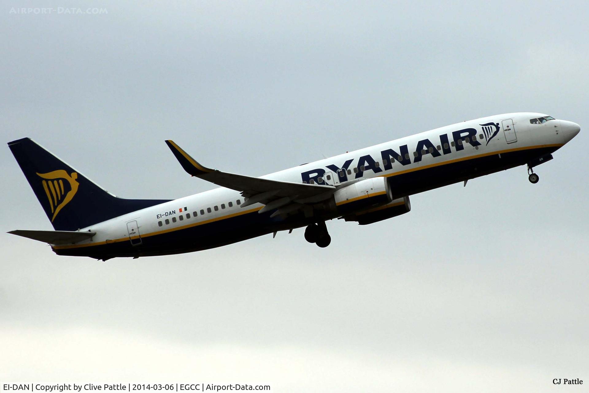 EI-DAN, 2003 Boeing 737-8AS C/N 33549, Manchester departure