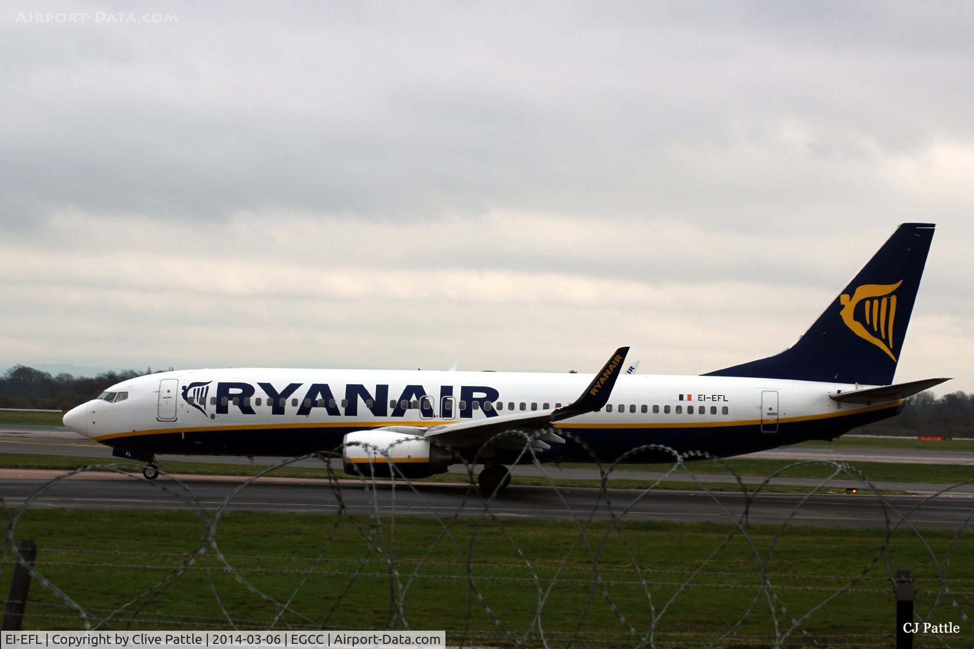 EI-EFL, 2009 Boeing 737-8AS C/N 37534, Ryanair taxy to the gate at Manchester