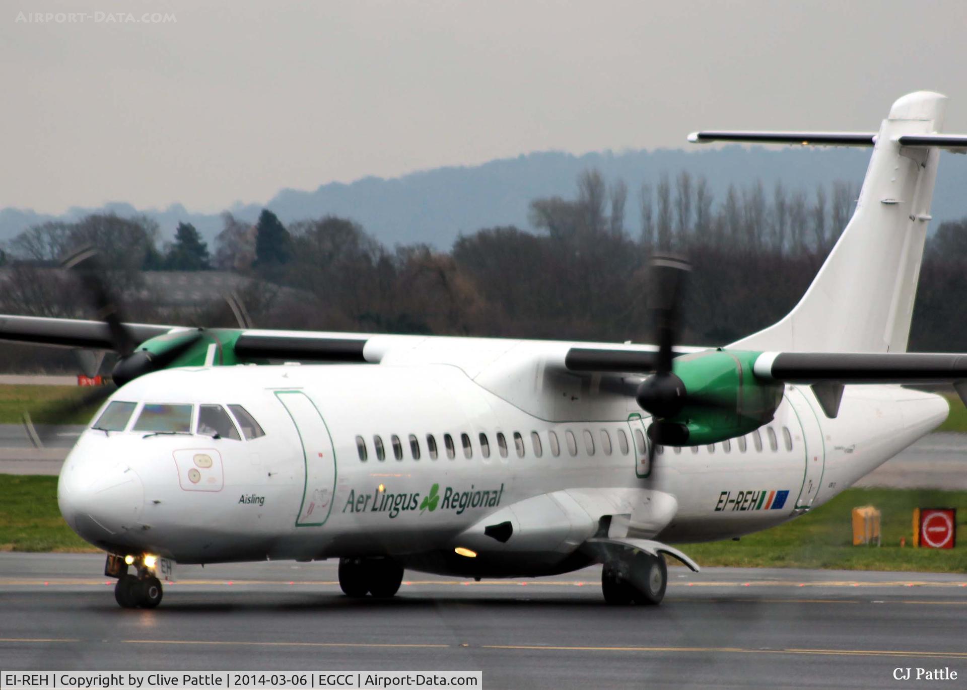 EI-REH, 1991 ATR 72-202 C/N 260, Manchester taxy to the gate
