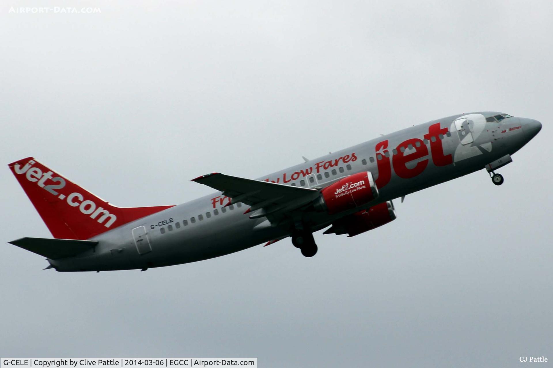 G-CELE, 1988 Boeing 737-33A C/N 24029, Manchester departure