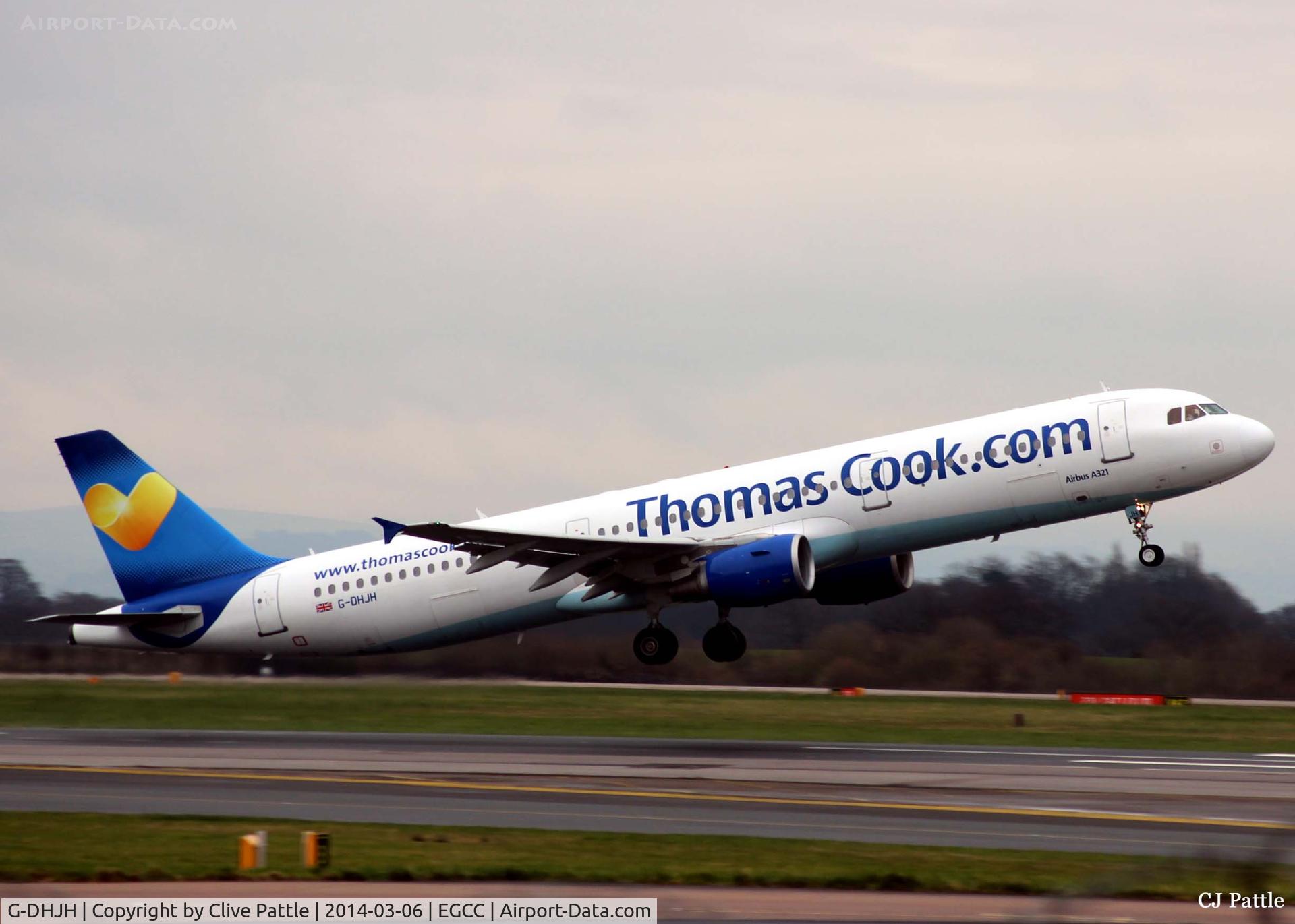 G-DHJH, 2000 Airbus A321-211 C/N 1238, Manchester departure
