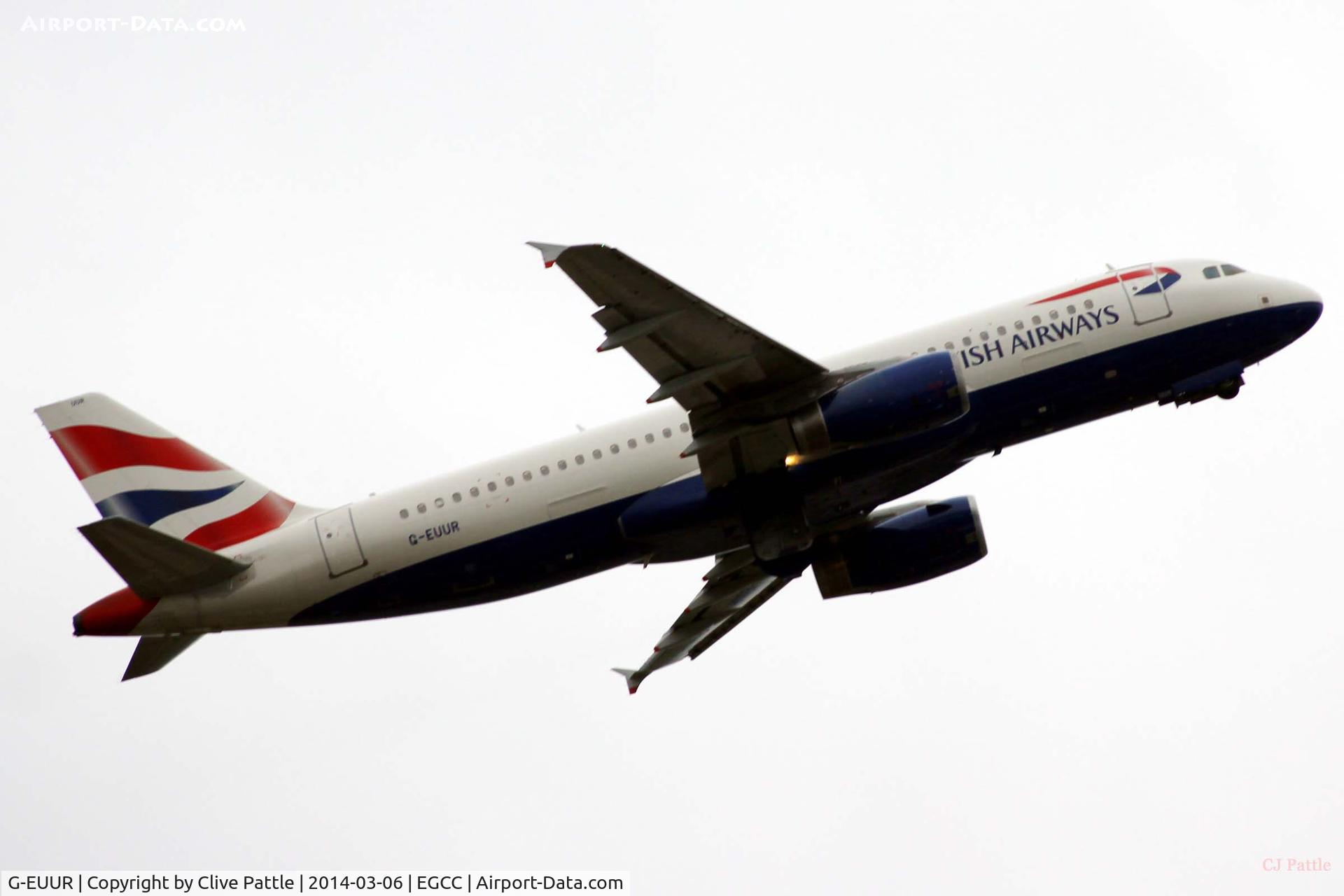 G-EUUR, 2003 Airbus A320-232 C/N 2040, Manchester departure