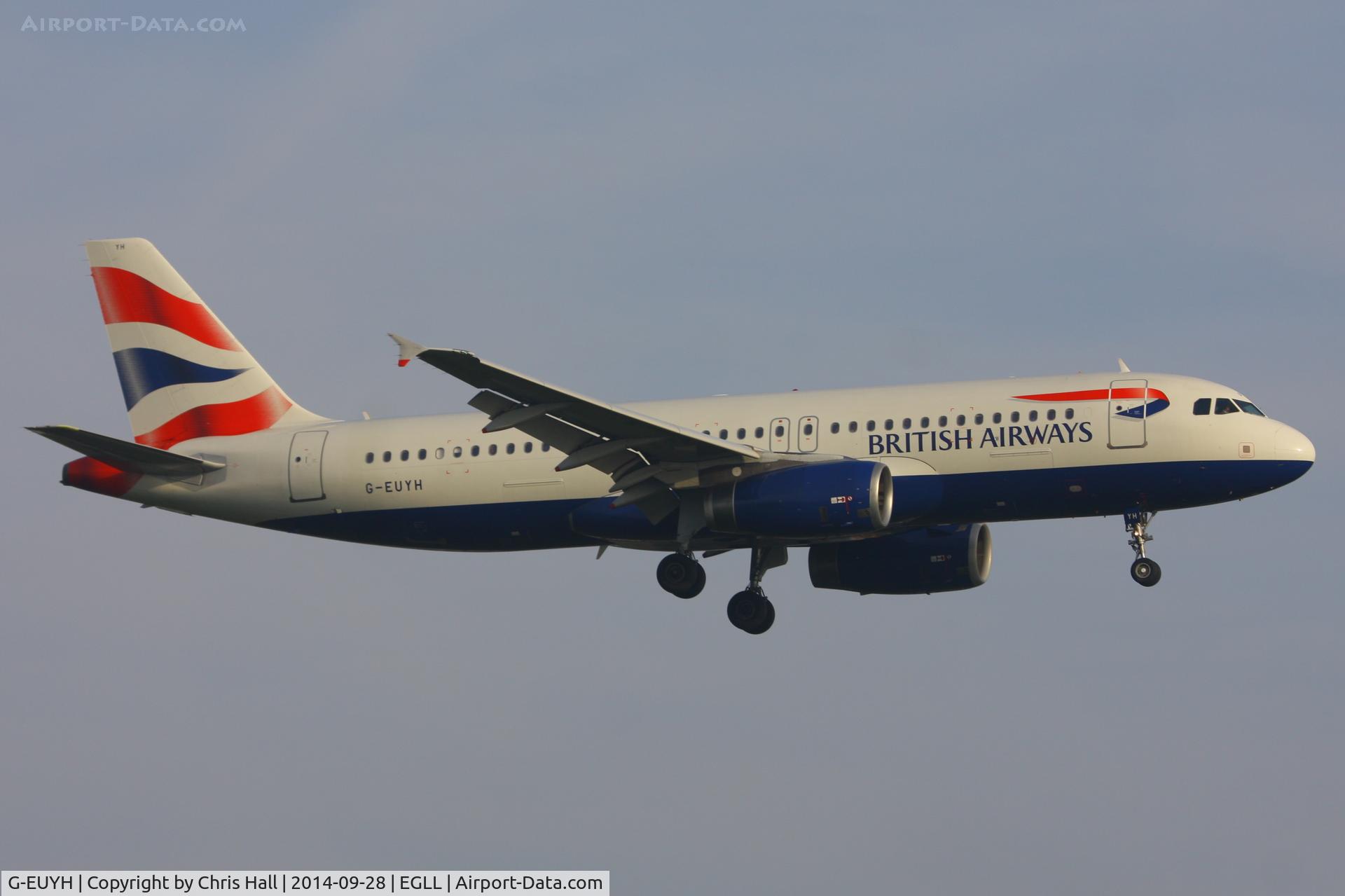 G-EUYH, 2010 Airbus A320-232 C/N 4265, British Airways