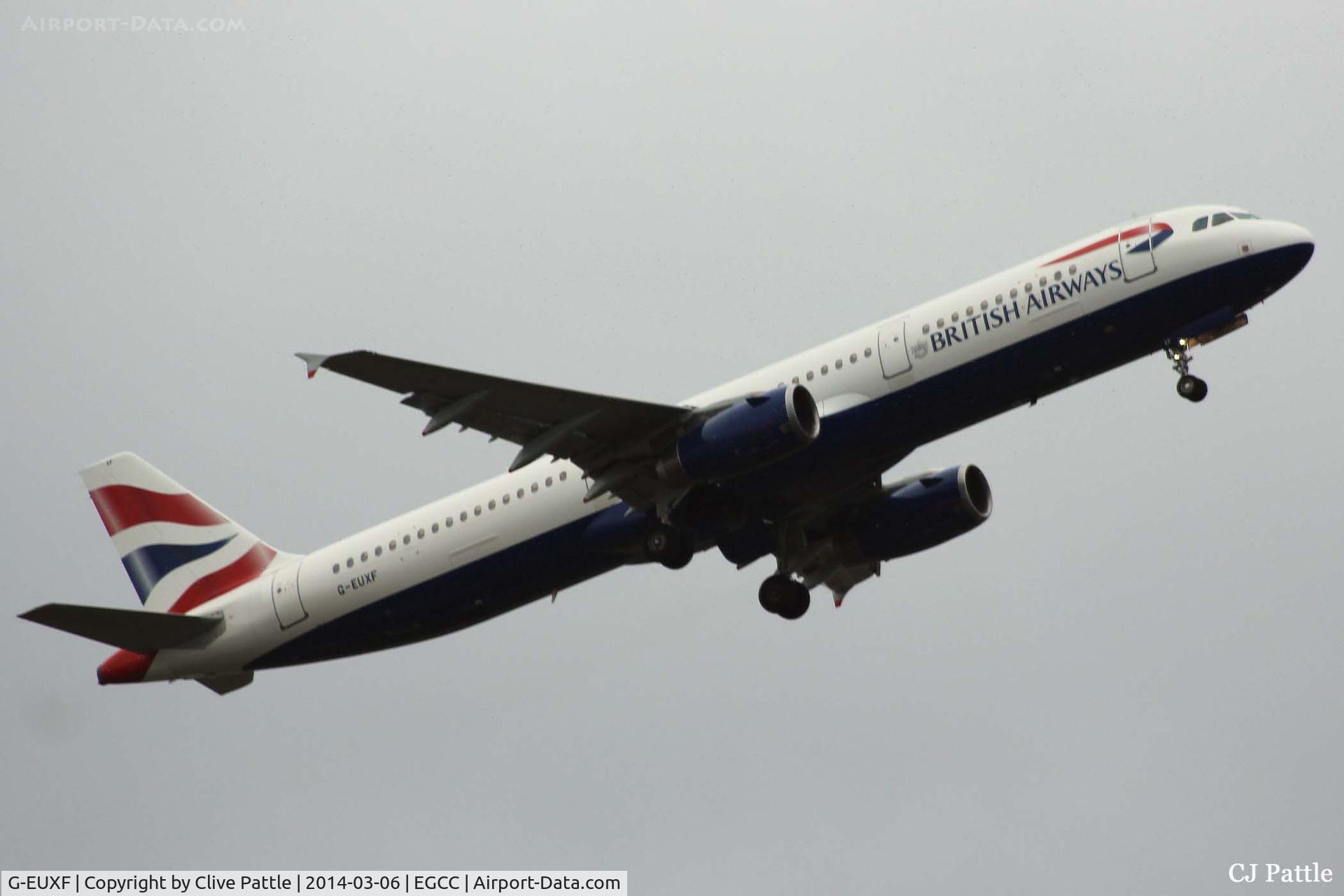 G-EUXF, 2004 Airbus A321-231 C/N 2324, Manchester departure