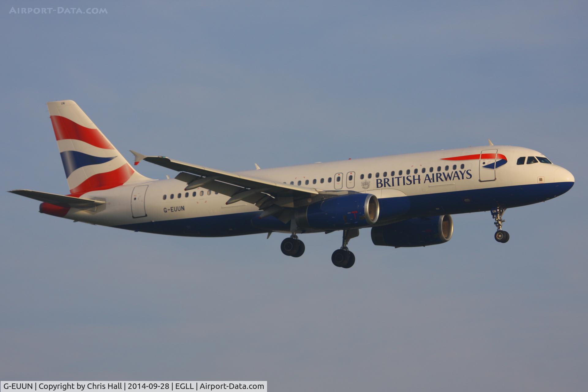 G-EUUN, 2003 Airbus A320-232 C/N 1910, British Airways