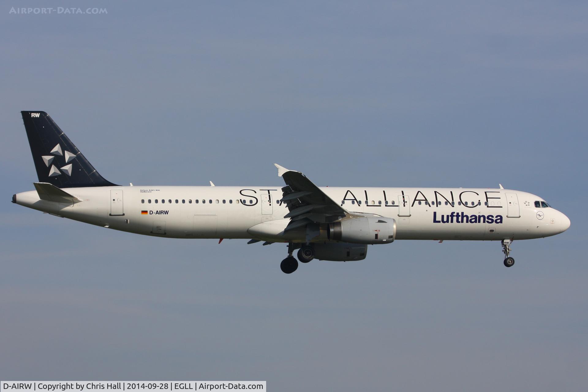 D-AIRW, 1997 Airbus A321-131 C/N 0699, Lufthansa