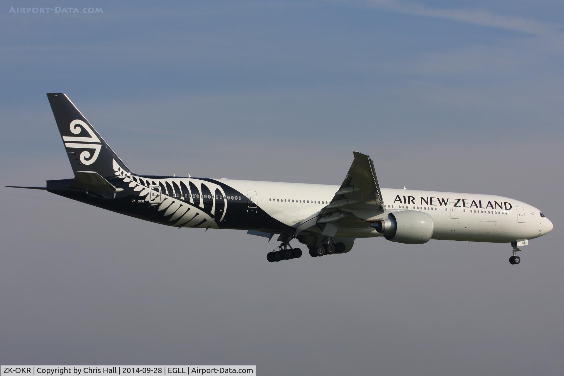 ZK-OKR, 2014 Boeing 777-306/ER C/N 44546, Air New Zealand