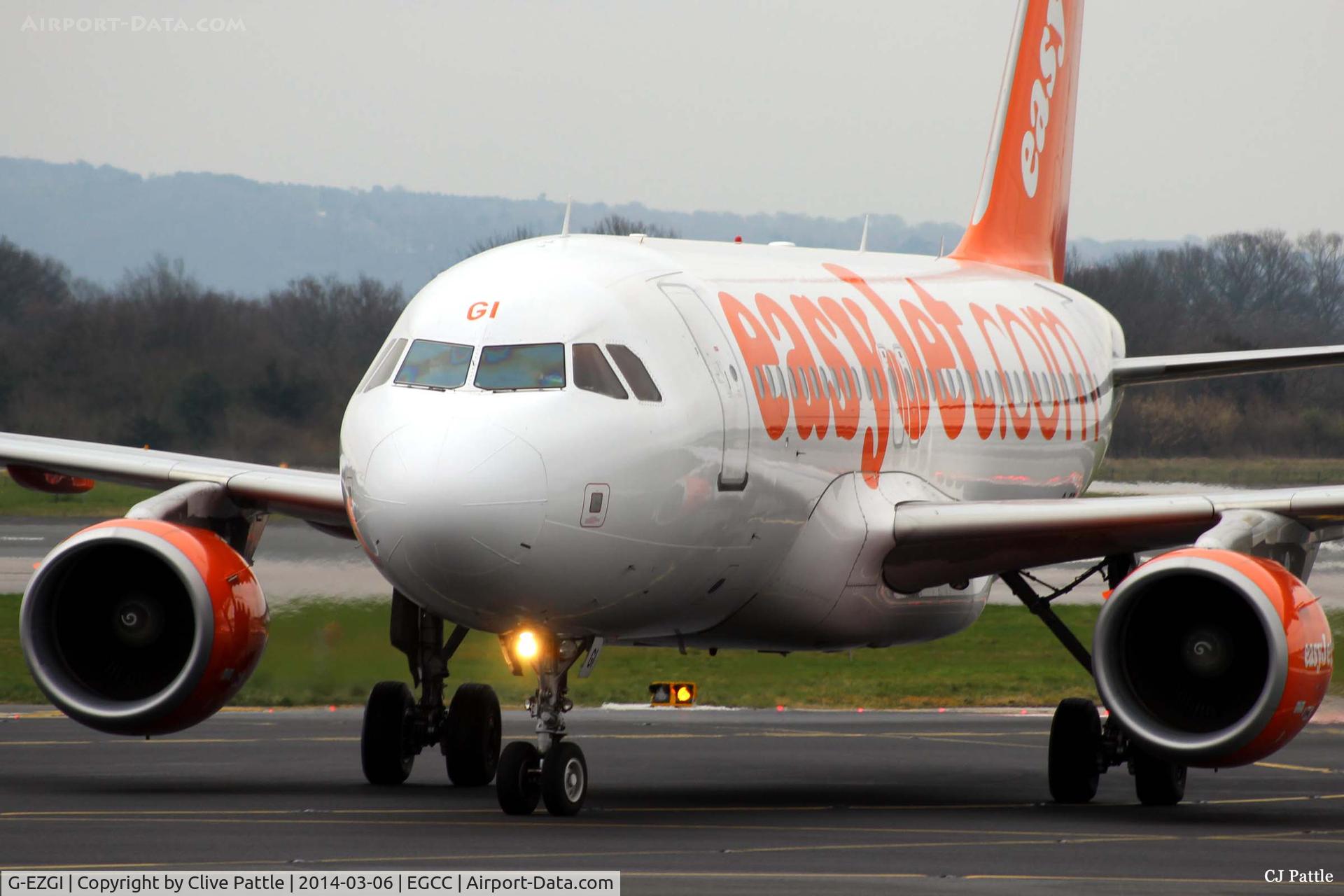 G-EZGI, 2011 Airbus A319-111 C/N 4693, Close up at Manchester