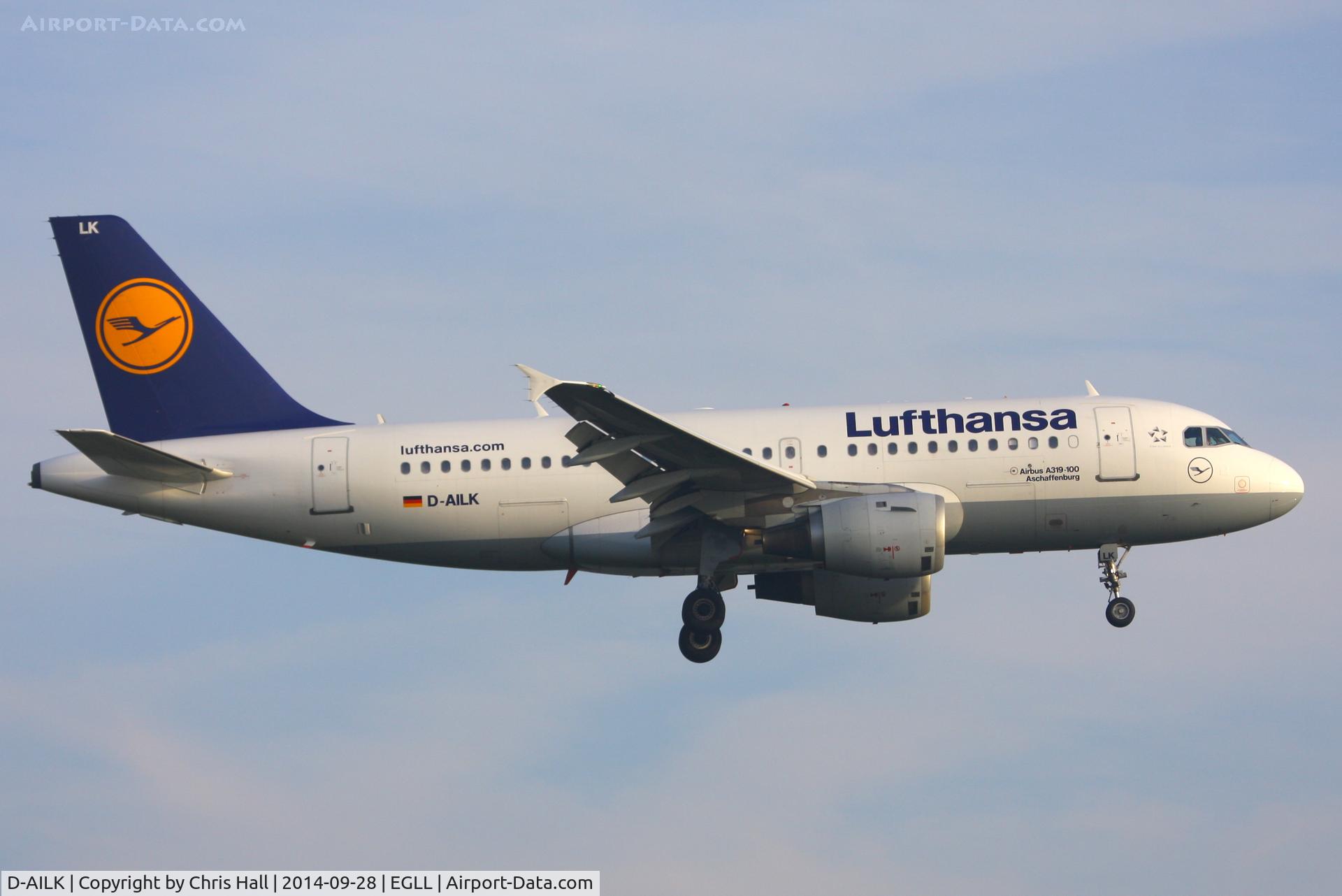 D-AILK, 1997 Airbus A319-114 C/N 679, Lufthansa
