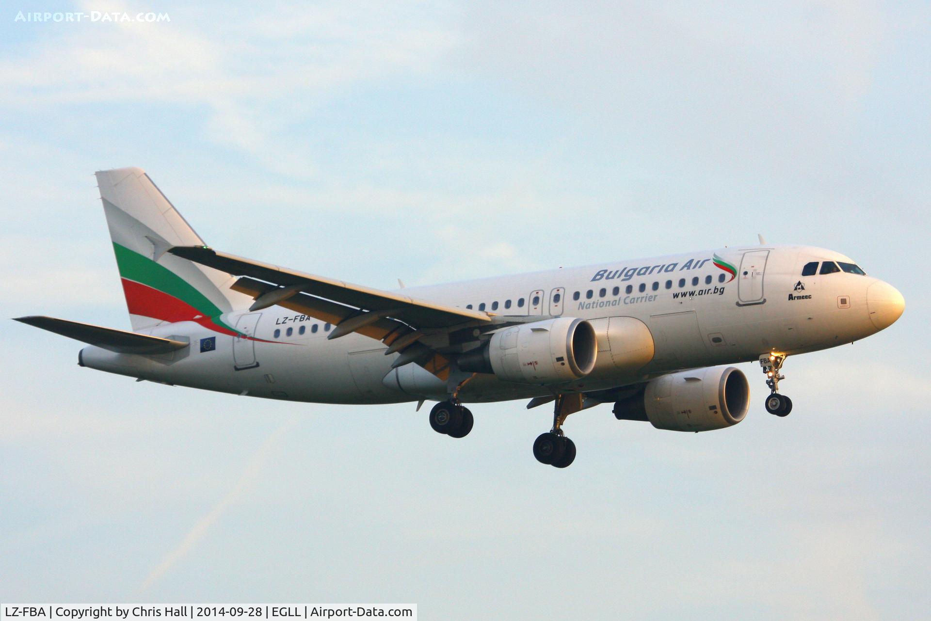 LZ-FBA, 2008 Airbus A319-112 C/N 3564, Bulgaria Air
