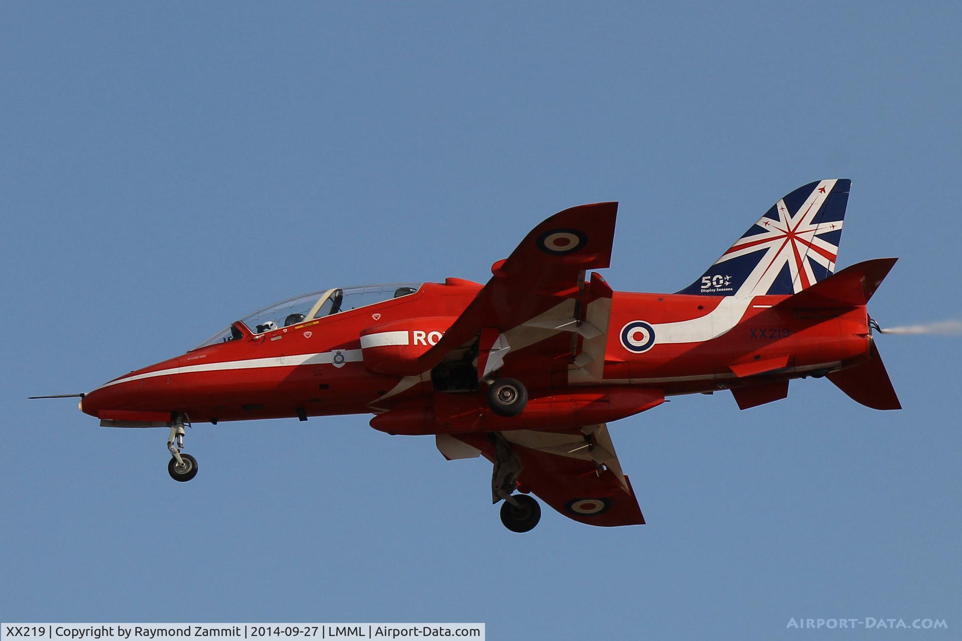 XX219, 1978 Hawker Siddeley Hawk T.1A C/N 055/312055, HS Hawk T.1A XX219 Red Arrows Royal Air Force