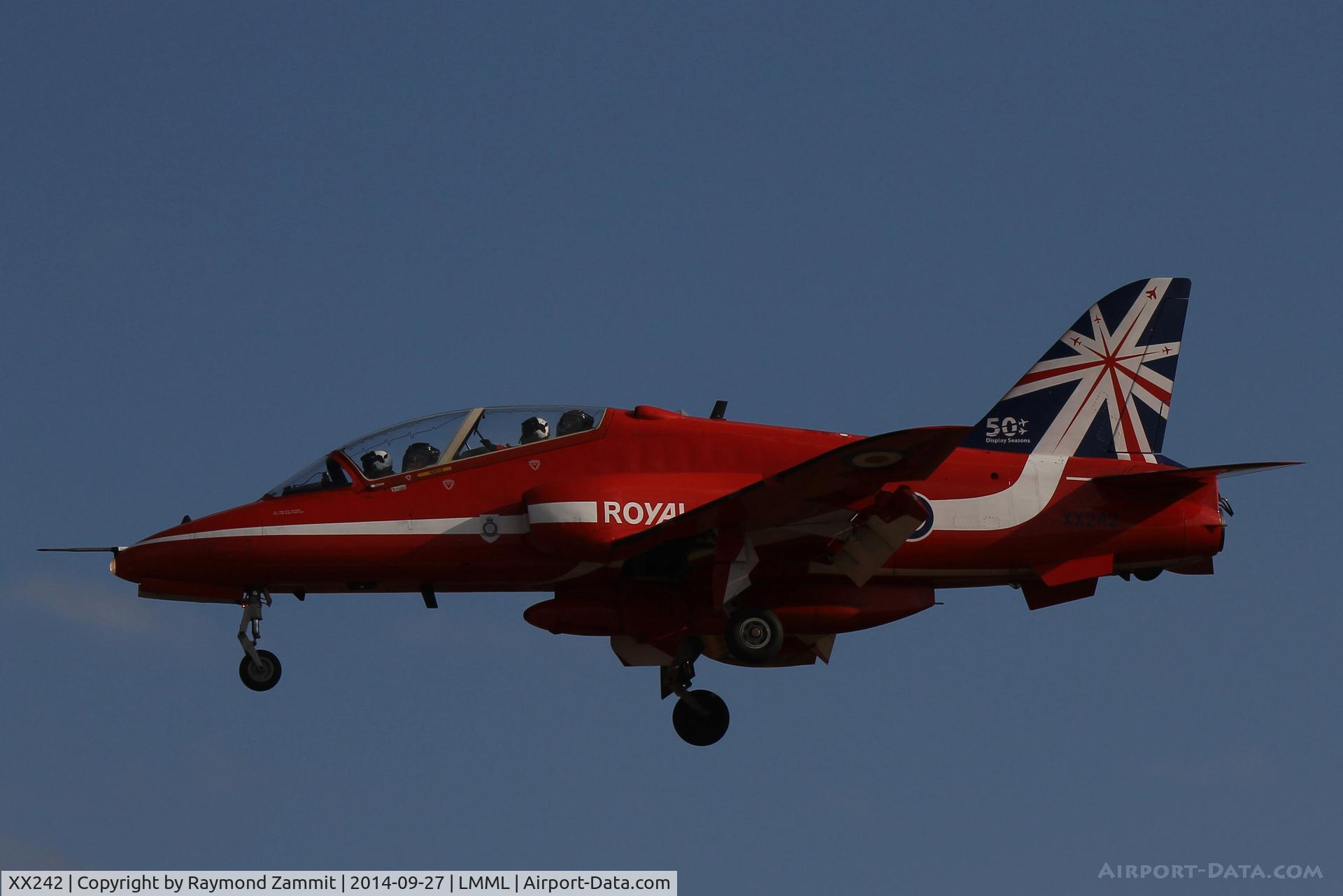 XX242, 1978 Hawker Siddeley Hawk T.1 C/N 078/312078, HS Hawk T1 XX242 Red Arrows RAF