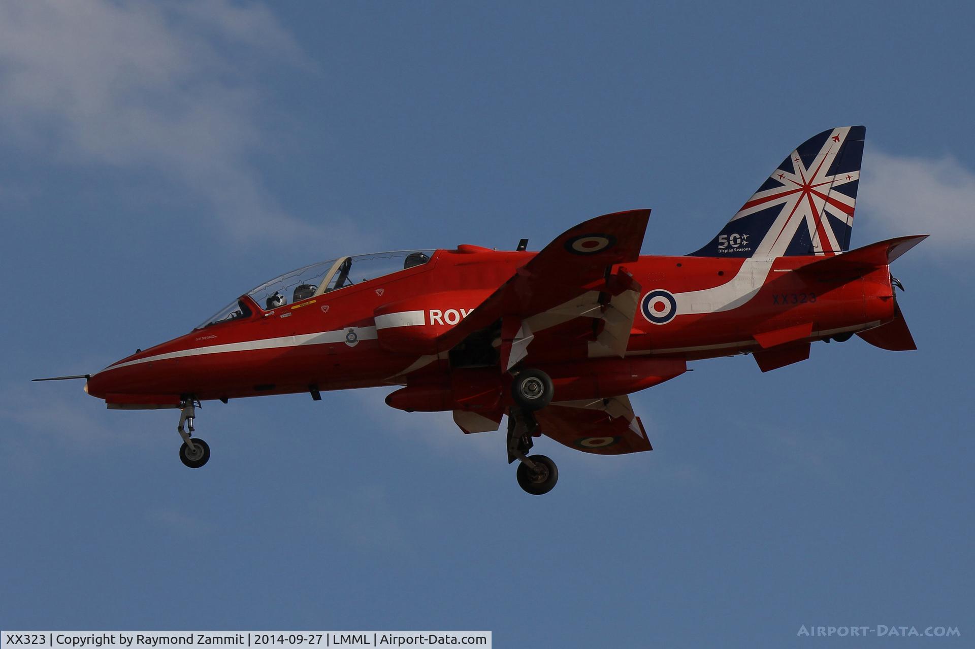 XX323, 1980 Hawker Siddeley Hawk T.1 C/N 167/312148, HS Hawk T.1 XX323 Red Arrows RAF