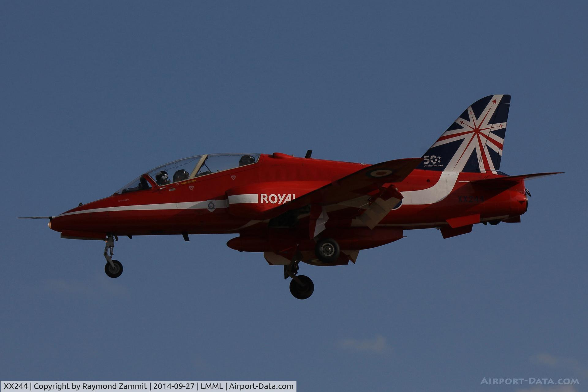 XX244, 1978 Hawker Siddeley Hawk T.1 C/N 080/312080, HS Hawk T.1 XX244 Red Arrows RAF